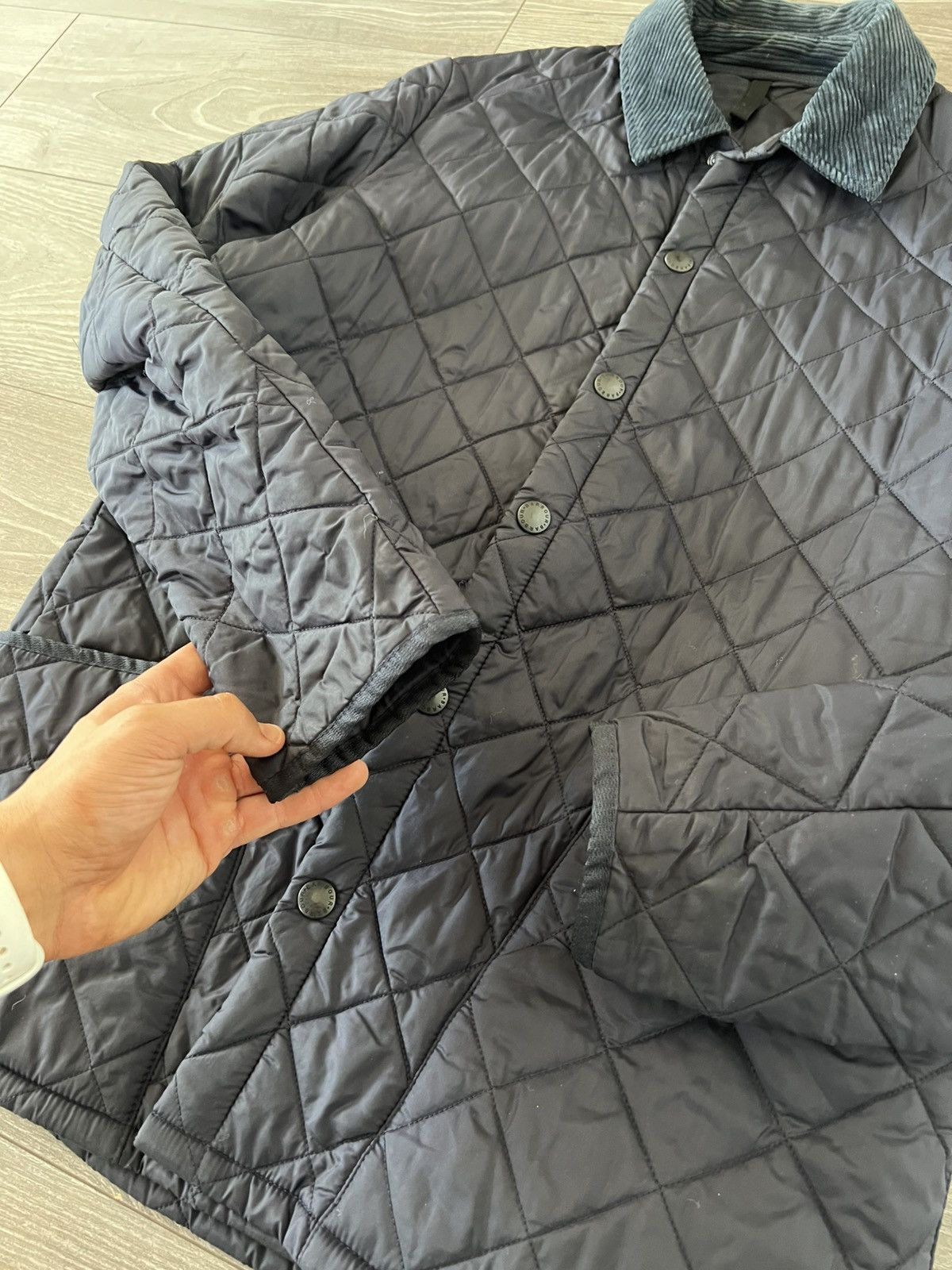 Barbour × Designer ‼️Vintage Barbour Heritage Liddesdale Knit Logo Jacket ‼️ Size US M / EU 48-50 / 2 - 16 Thumbnail
