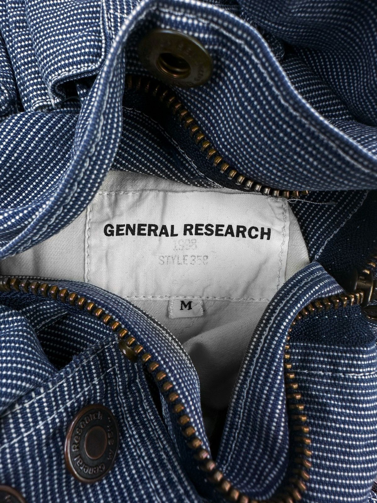 General Research AW98 General Research Parasite 39 Pocket Pinstripe Coveralls Size US 34 / EU 50 - 2 Thumbnail