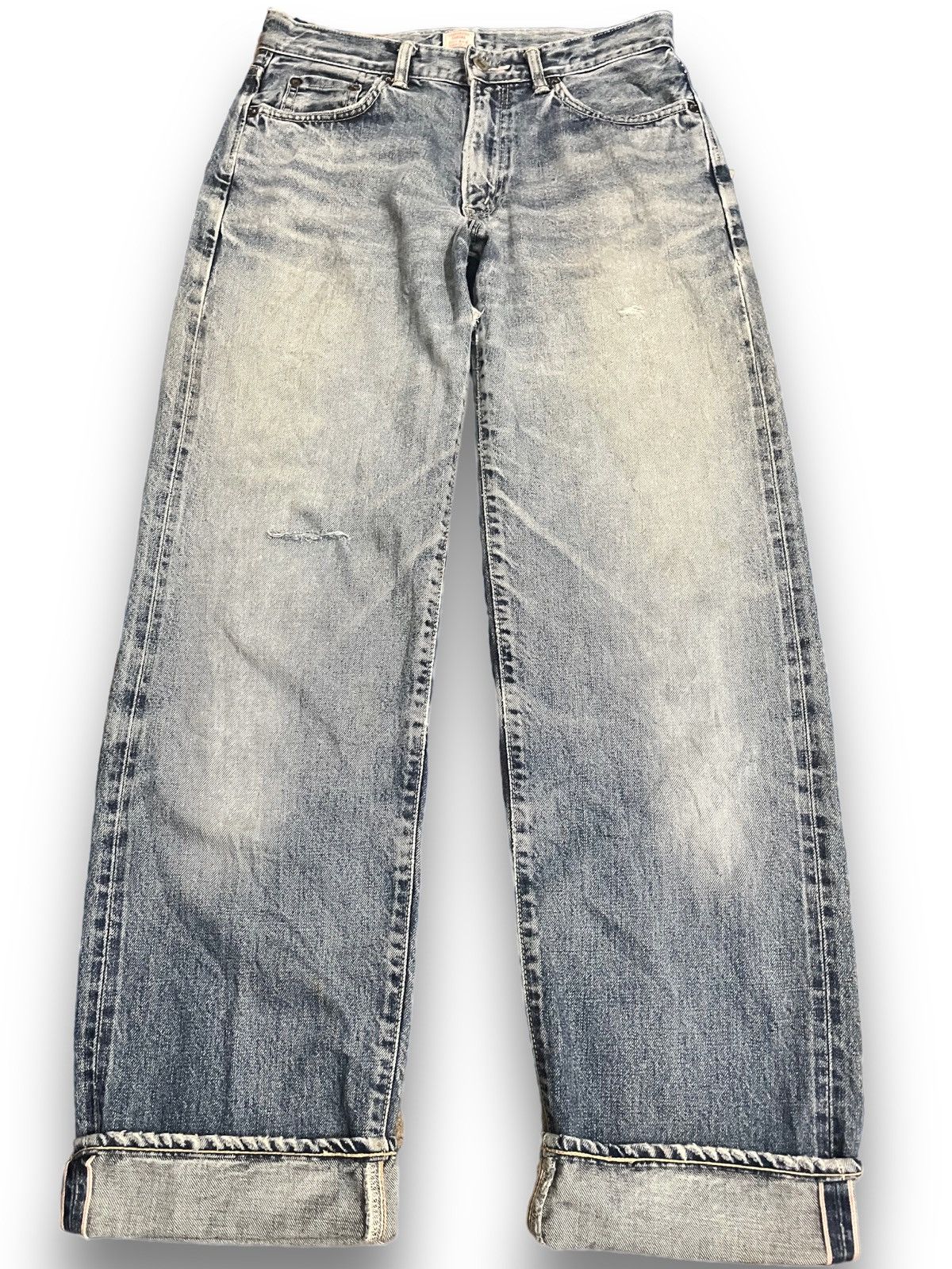 image of Edwin 505 Sanforized Shrunk Denim in White, Men's (Size 30)