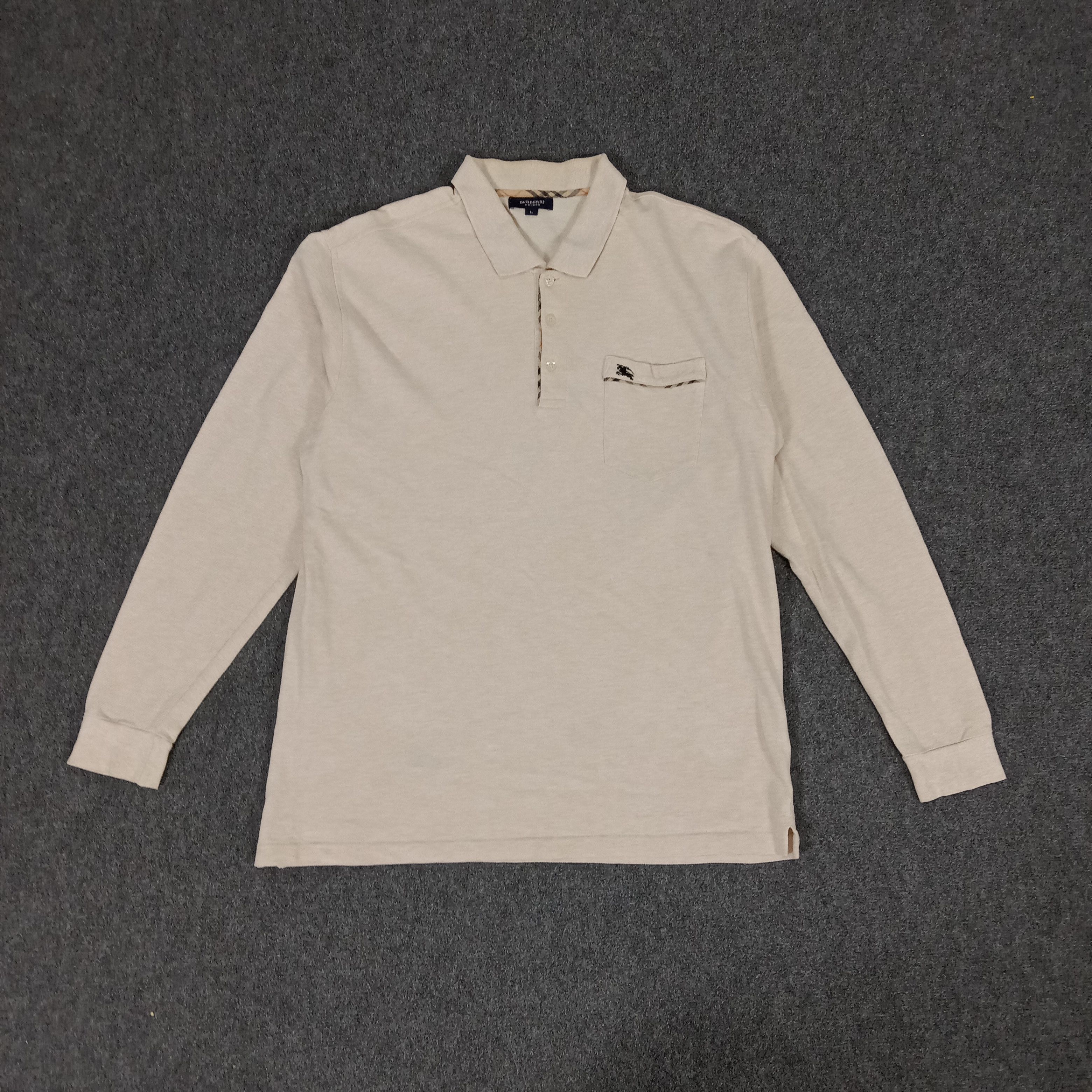 Burberry × Vintage Burberry London Italian Brand Polos Size US L / EU 52-54 / 3 - 3 Thumbnail