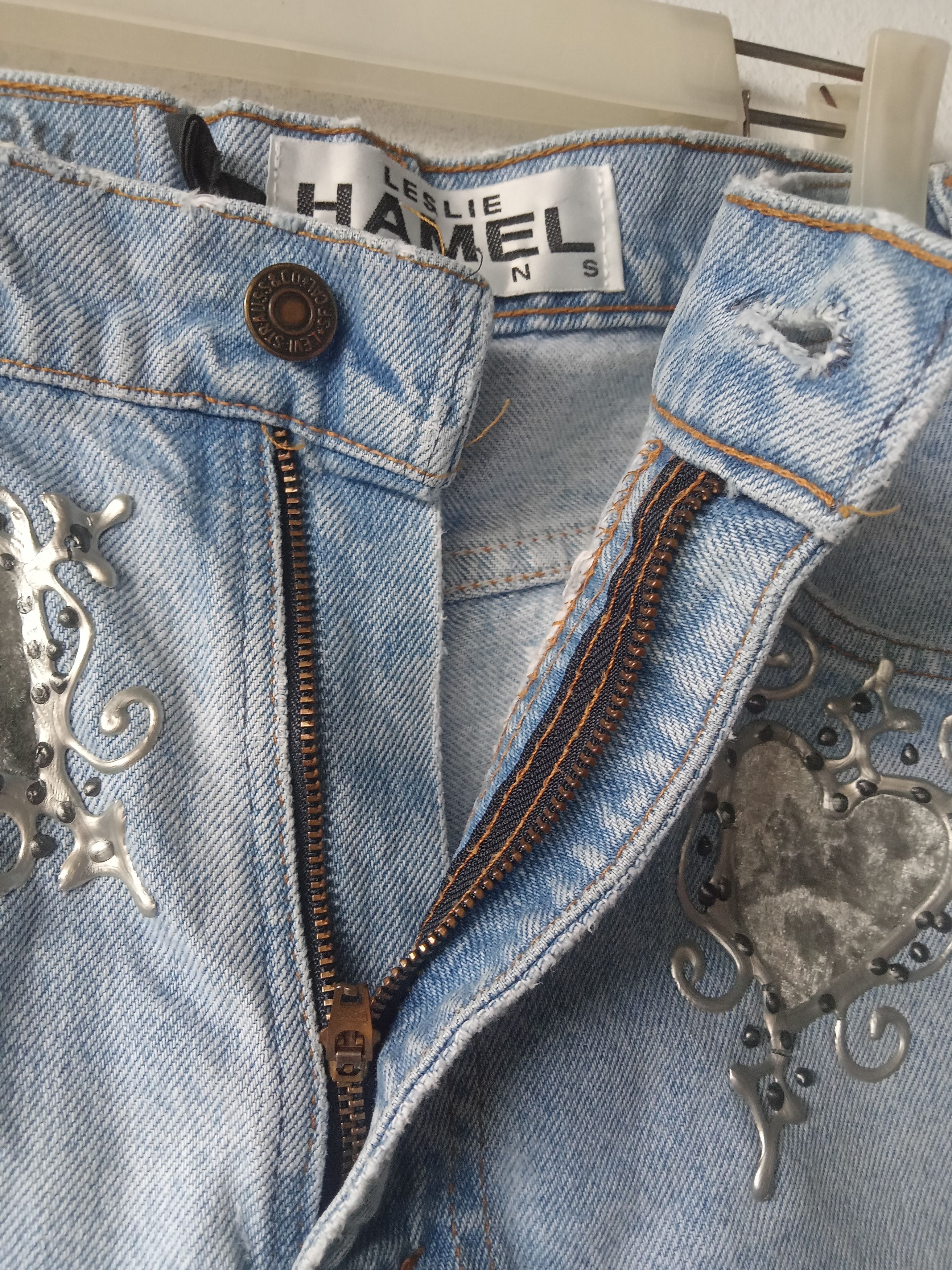 Levi's Vintage Clothing Vintage 90s Levis x Leslie Hamel Cut Off Jeans Size 33" - 5 Thumbnail