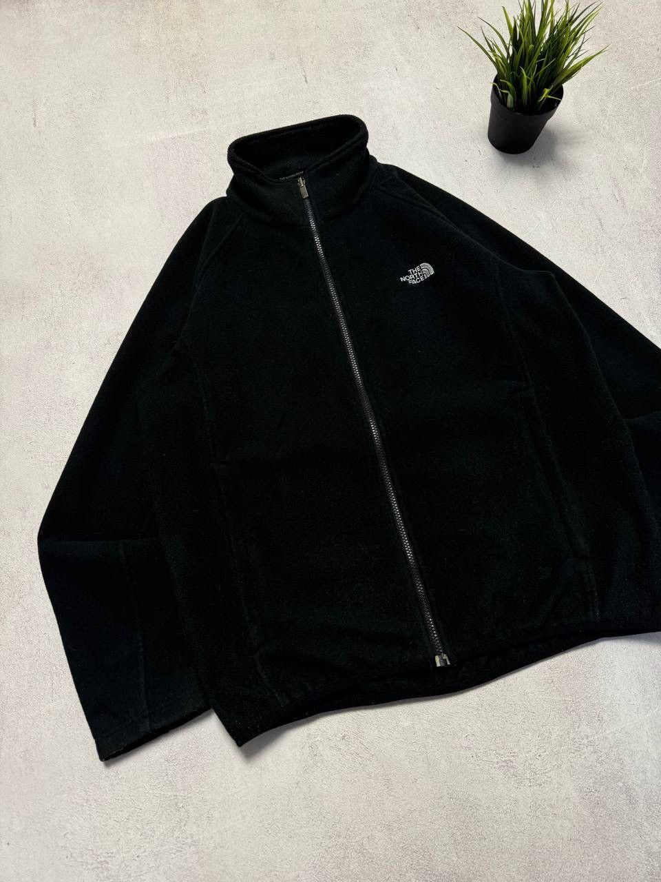 The North Face × Vintage Vintage The North Face Fleece Jacket Baggy Black 90s Size US M / EU 48-50 / 2 - 2 Thumbnail