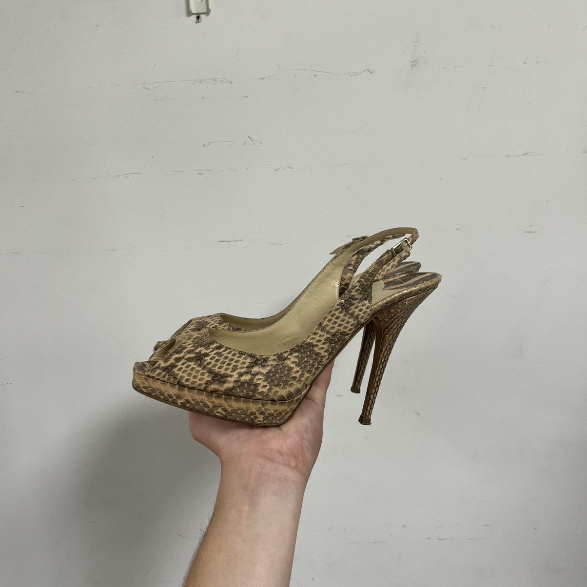 Jimmy Choo Jimmy Choo High Heels Sneak Skin Luxury Size US 11 / IT 41 - 4 Thumbnail