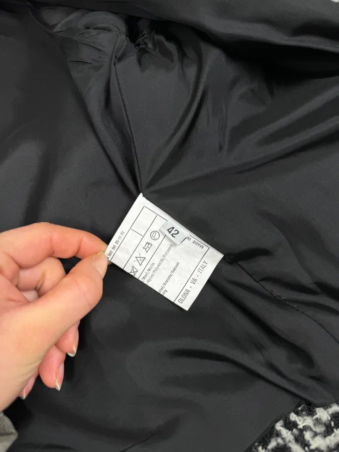 Versace Versace Black & White Tweed Classy Jacket Size S / US 4 / IT 40 - 10 Thumbnail