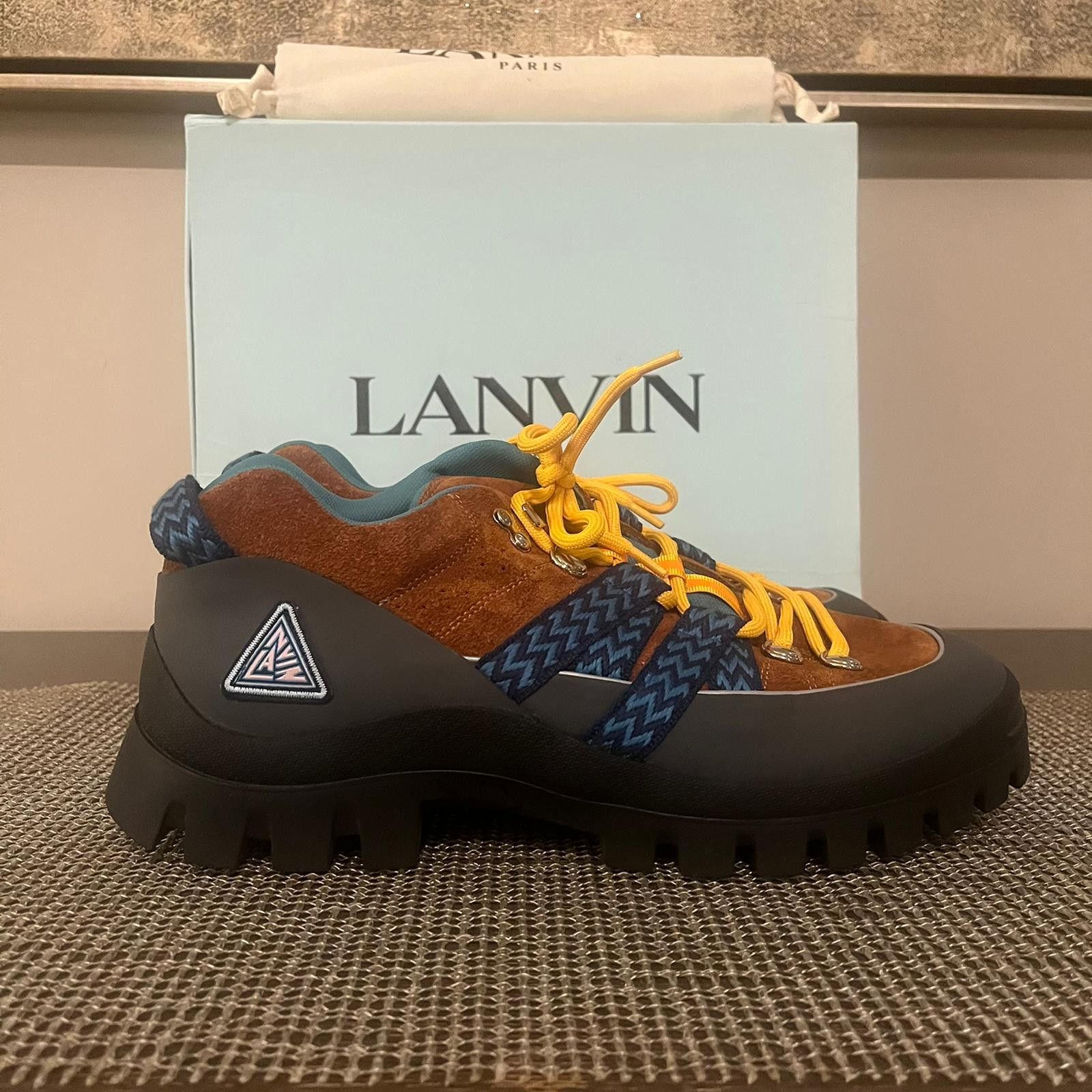 Lanvin Lanvin Hiking Boots in Brown / Dark Grey Size US 11 / EU 44 - 14 Thumbnail