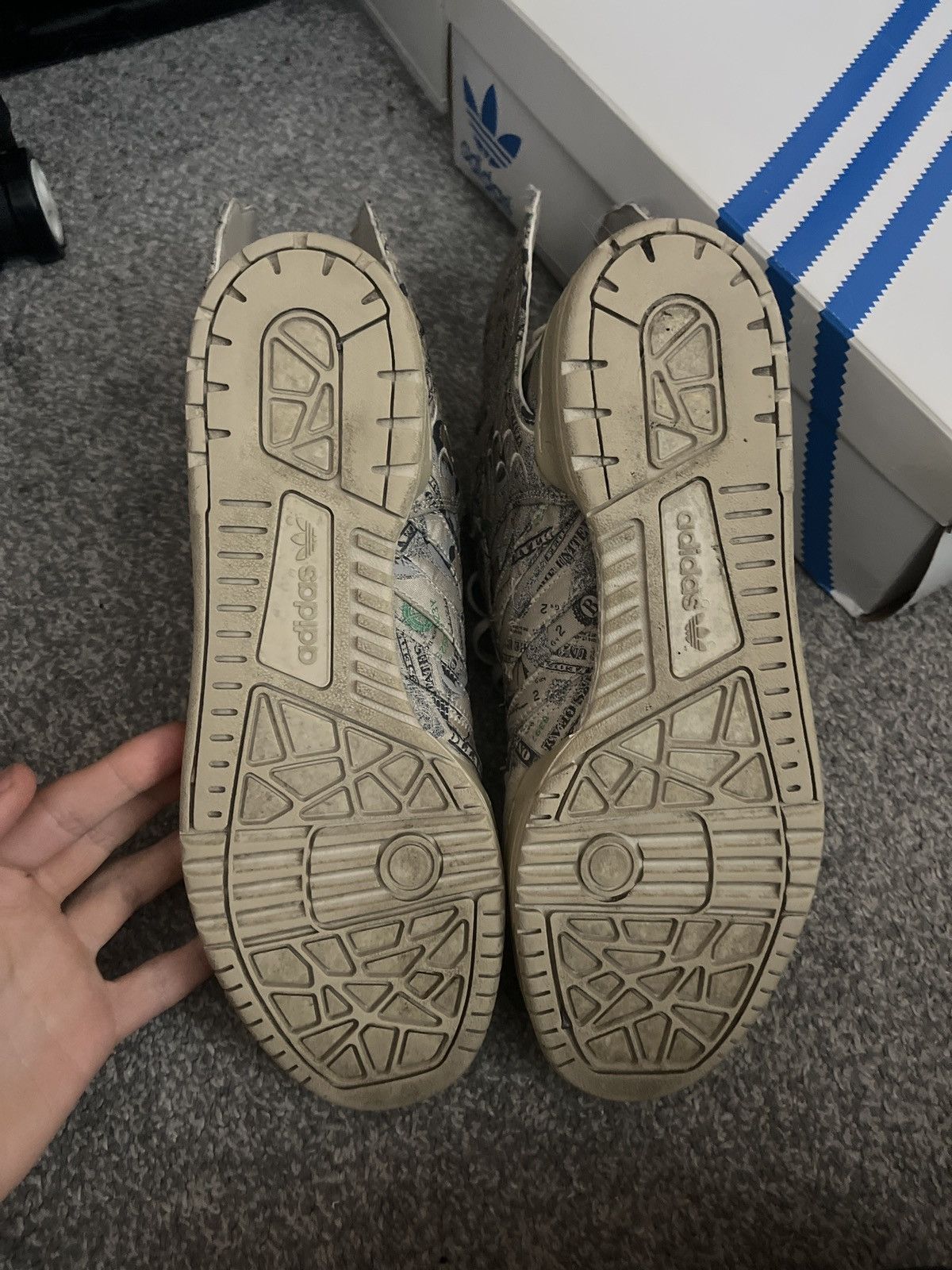 Adidas  Jeremy Scott Adidas x jeremy scott 2.0 (money) | Grailed