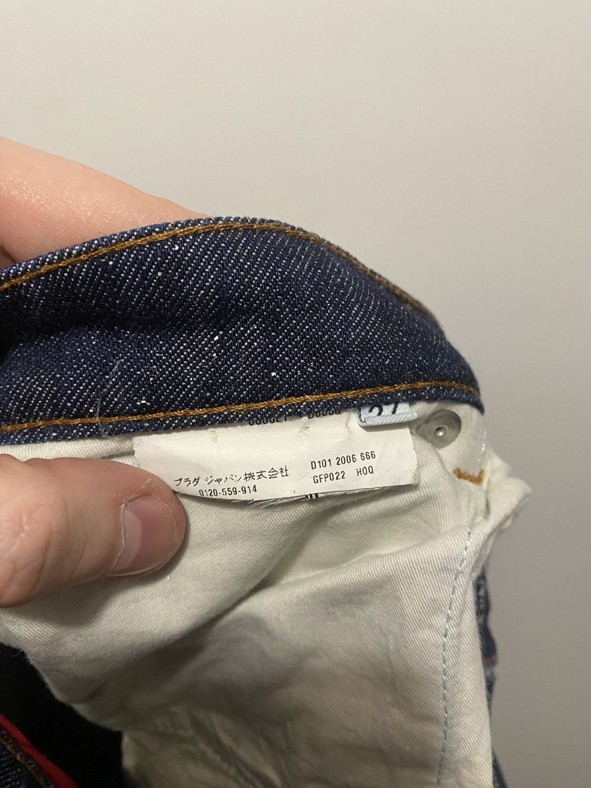 Prada Prada luxury 3/4 denim jeans y2k straight fit Size 27" / US 4 / IT 40 - 3 Thumbnail