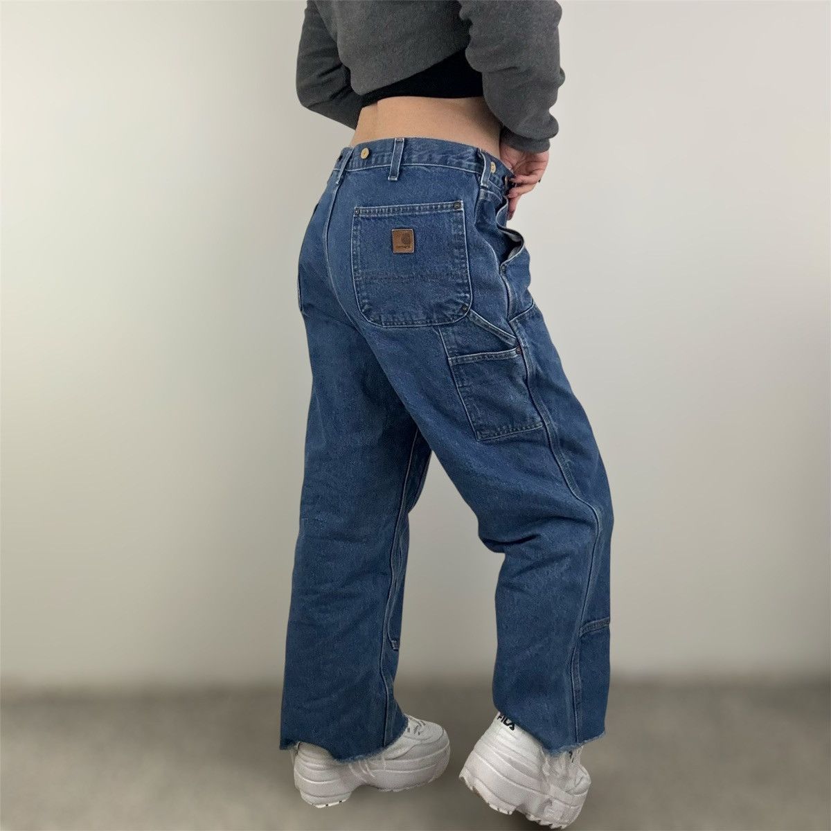 Carhartt CARHARTT Vintage 90s Mens Double Knee Baggy Skater Jeans Size US 36 / EU 52 - 2 Thumbnail