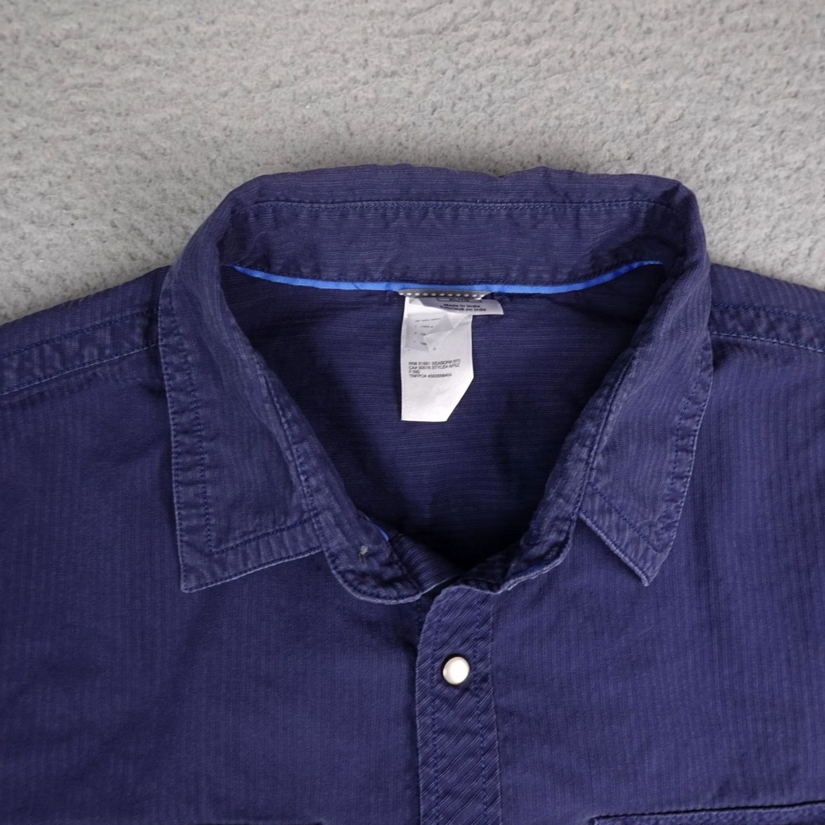 The North Face The North Face Shirt Mens XL Blue Snap Mountain Western Long Sleeve Embroidered Size US XL / EU 56 / 4 - 5 Thumbnail