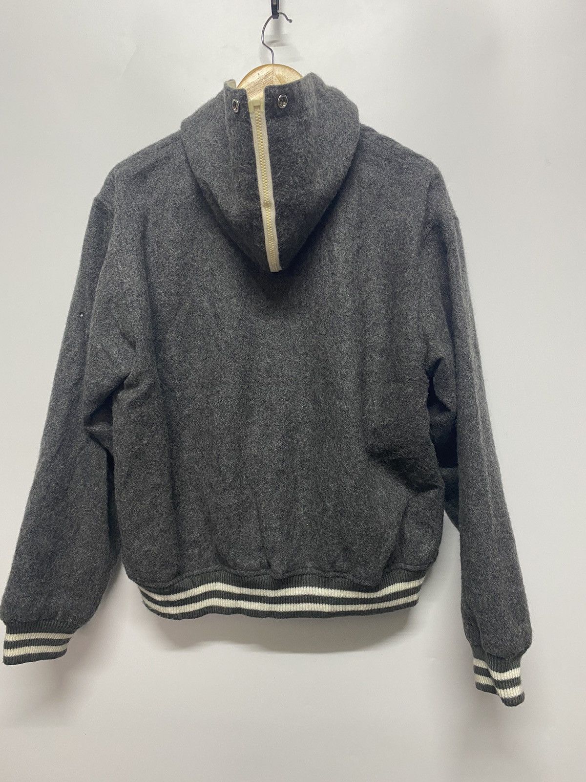 Designer × Japanese Brand Japan Brand Varsity Wool Jacket Hooded Alabama Defense Zone Size US L / EU 52-54 / 3 - 3 Thumbnail