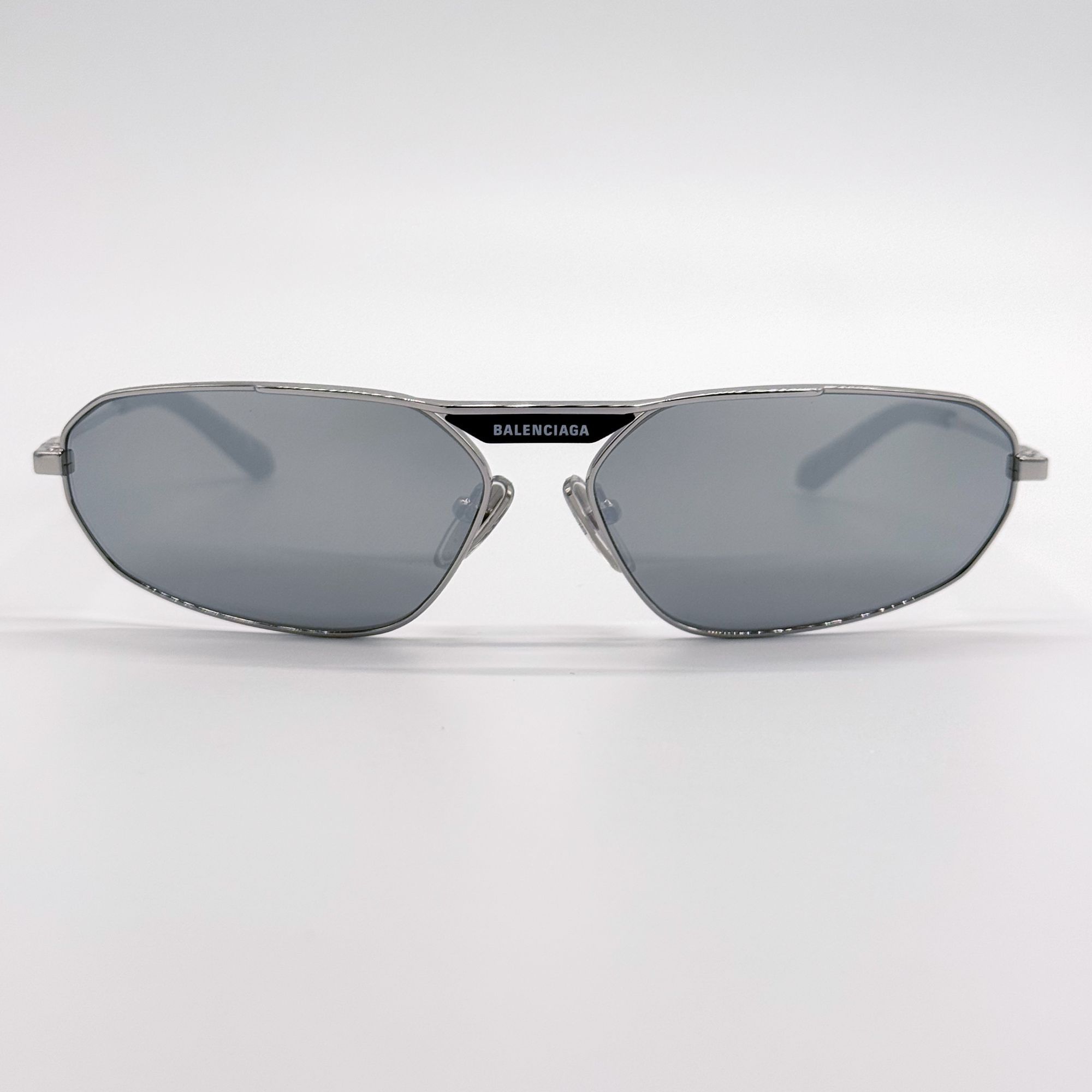 Balenciaga NEW BALENCIAGA BB0245S 002 SILVER UNISEX SUNGLASSES METAL EY Size ONE SIZE - 3 Thumbnail