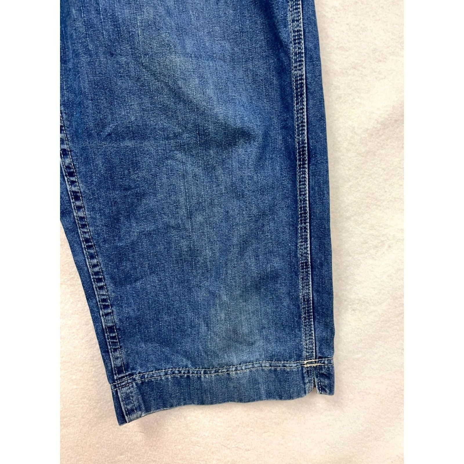 Lee VINTAGE Womens Lee Carpenter Style Crop Jeans 10 Blue Denim #6780 Size 32" / US 10 / IT 46 - 6 Thumbnail