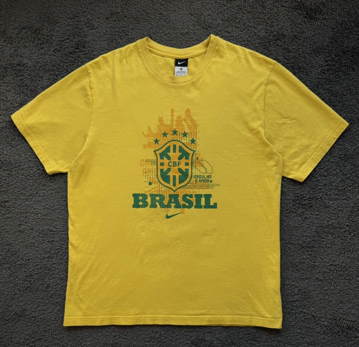Nike × Vintage Nike Brasil vintage soccer t-shirt Size US XL / EU 56 / 4 - 1 Thumbnail