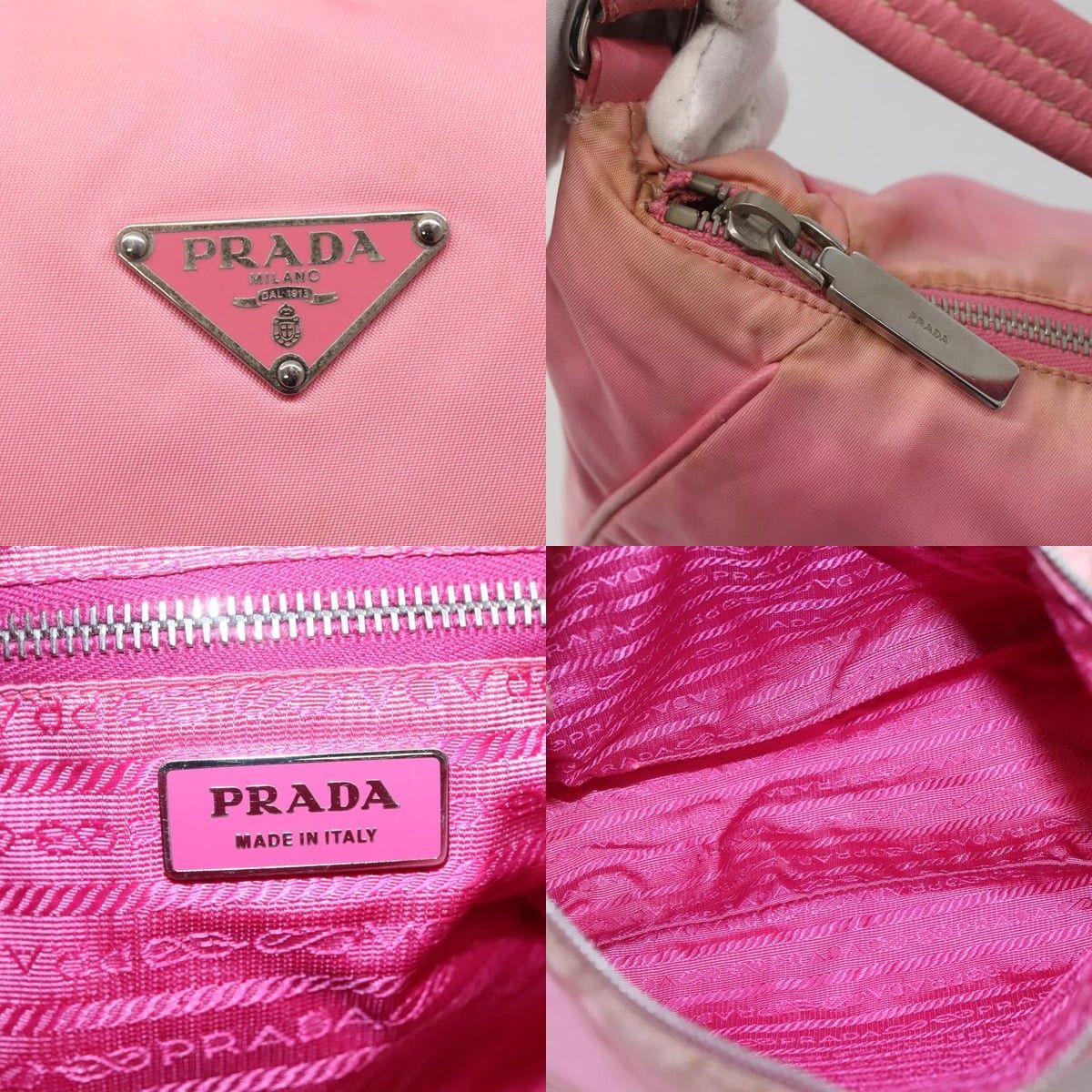 Prada PRADA Shoulder Bag Nylon Pink Silver Size ONE SIZE - 11 Thumbnail