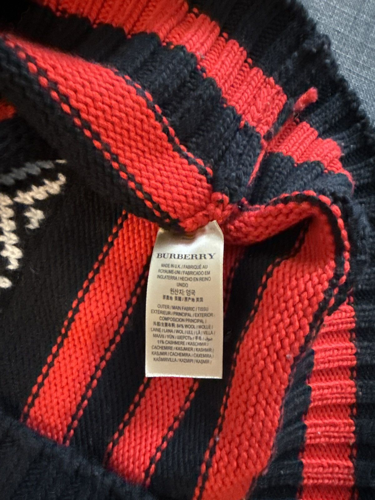 Burberry Burberry Wool & Cashmere Knit Sweater Size US L / EU 52-54 / 3 - 2 Thumbnail