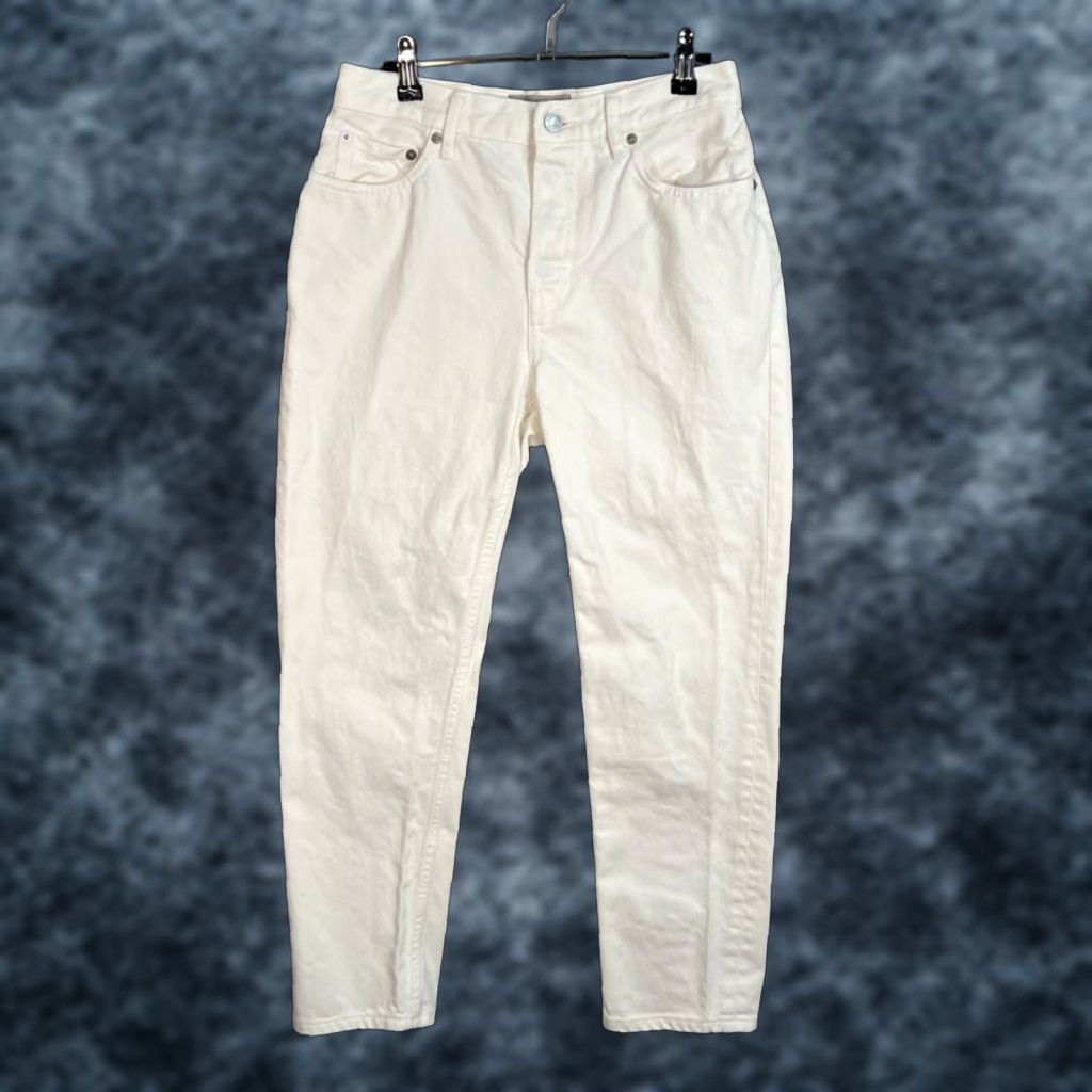 Everlane Everlane White Womens 27 Crop Cheeky Jean High-Waisted Straight Leg Pants Jeans 27 White 90s Crop Womens Size 27" / US 4 / IT 40 - 1 Thumbnail
