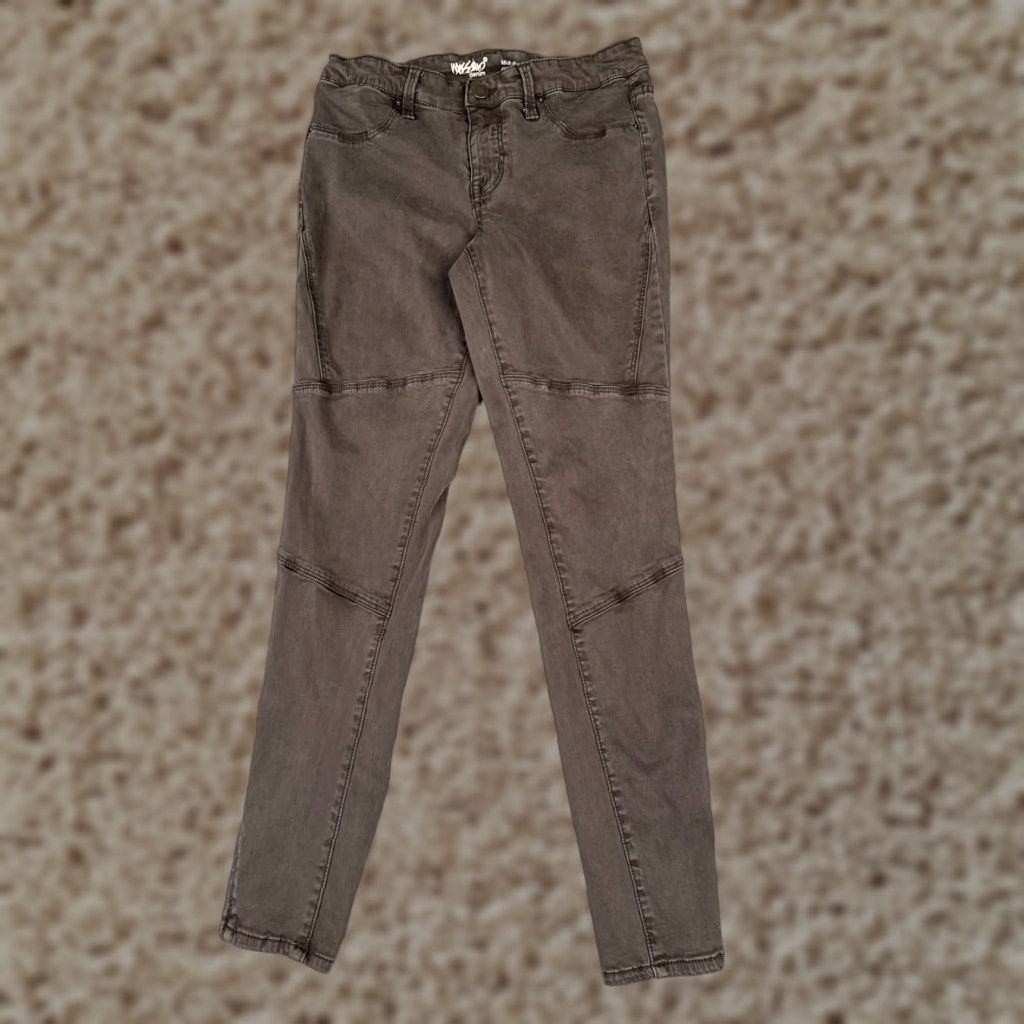 Mossimo VINTAGE Mossimo Jeans Womens Brown Denim Skinny Jegging Mid Rise Ankle Zip 26x28 00 5-Pocket Design Mens? Size 24" / US 00 / IT 34 - 1 Thumbnail