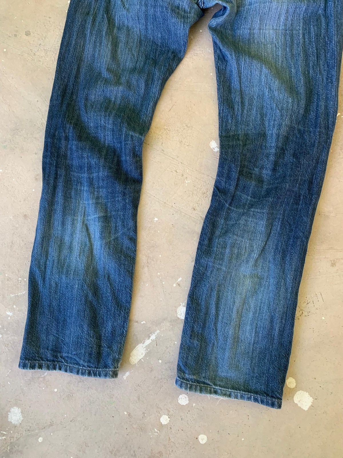 Japanese Brand Back Number Washi Denim Distressed Jeans Size US 29 - 11 Thumbnail