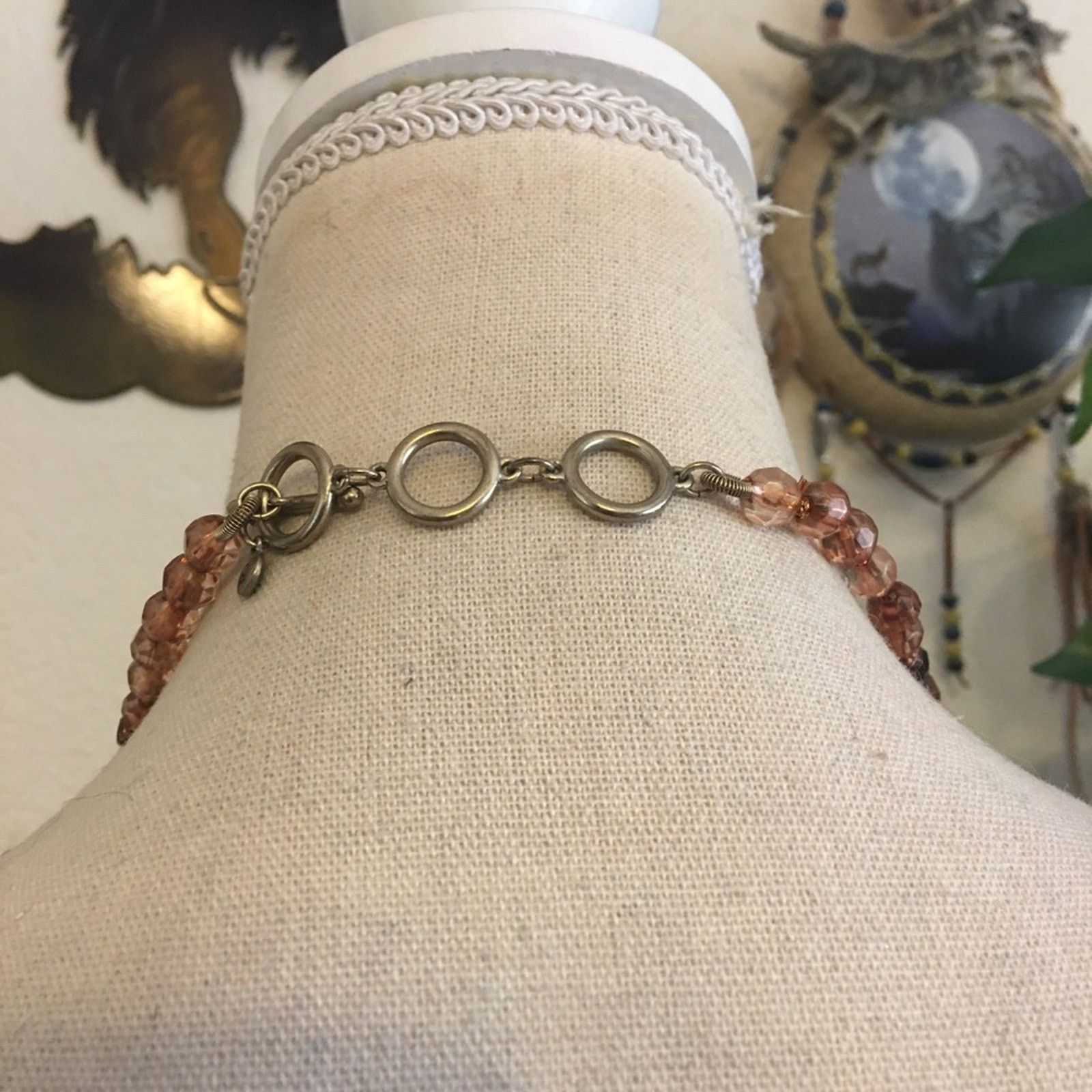 Jewelry Vintage Liz Claiborne beaded toggle clasp necklace Size ONE SIZE - 5 Thumbnail