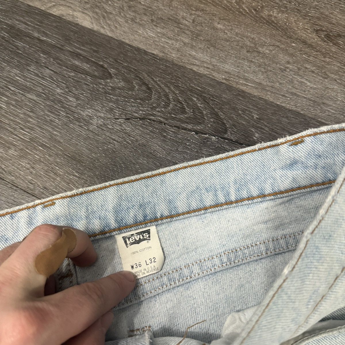 Levi's × StraightFaded × Vintage Vintage 80s Levi’s 505 Faded and worn jeans Size US 36 / EU 52 - 5 Thumbnail
