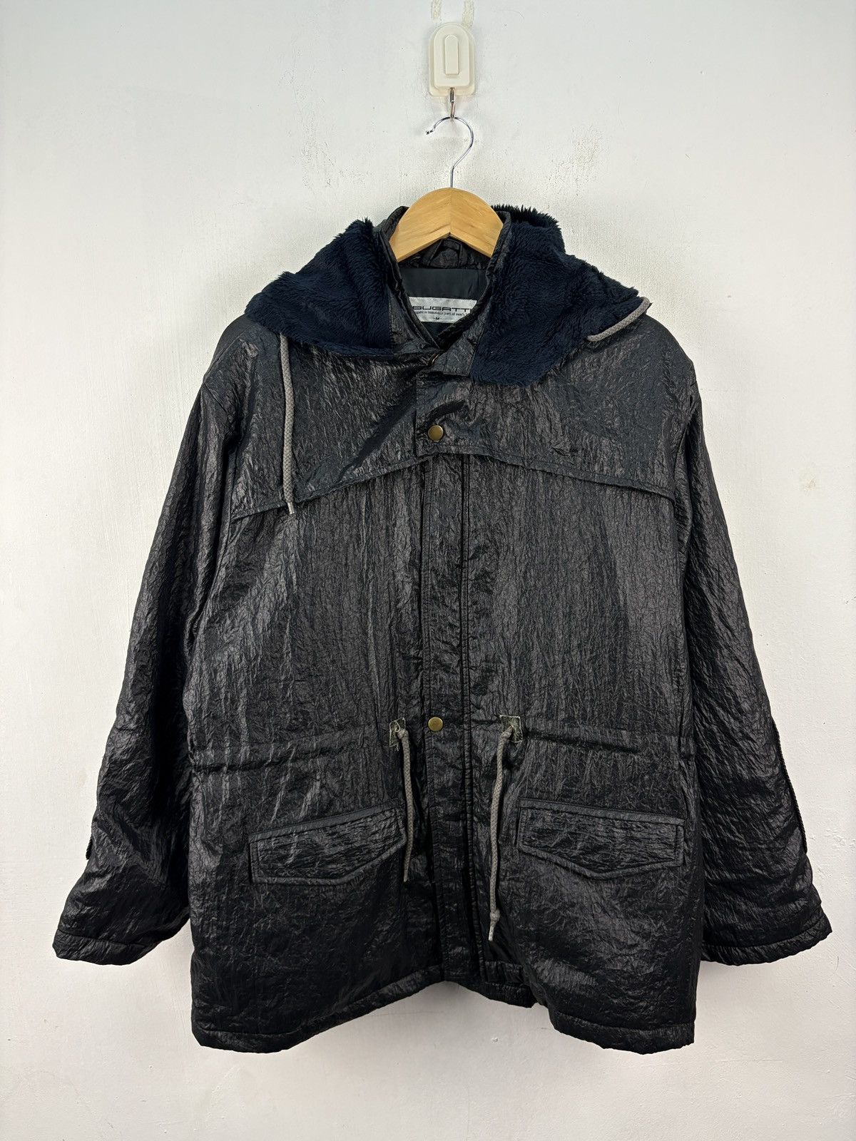 Bugatti × Vintage Vintage Bugatti Nylon Jacket Parka Hoodie Size US M / EU 48-50 / 2 - 1 Thumbnail