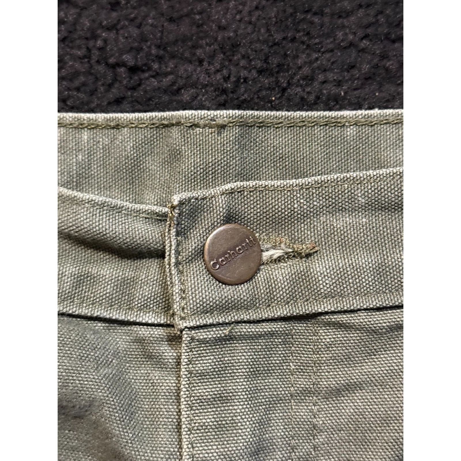 Carhartt Carhartt 44x30 B11 MOS Green Dungaree Fit Work Pants Size US 44 / EU 60 - 5 Thumbnail