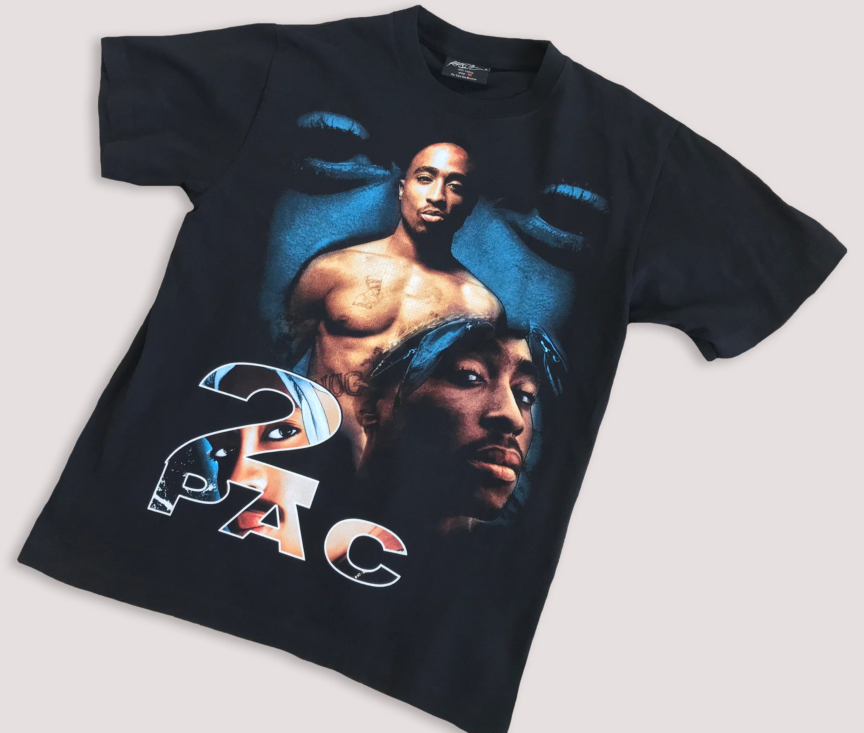 Rap Tees Vintage 90s 2pac t shirt Tupac Tee Rap Hip hop Thug Life S/M Size US S / EU 44-46 / 1 - 8 Thumbnail