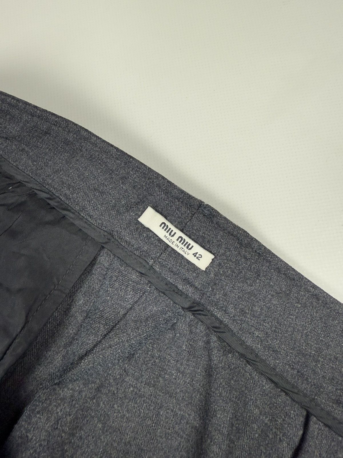 Miu Miu Miu Miu Ladies Virgin Wool Dress Pants Trousers Size 42 Size 28" / US 6 / IT 42 - 12 Thumbnail