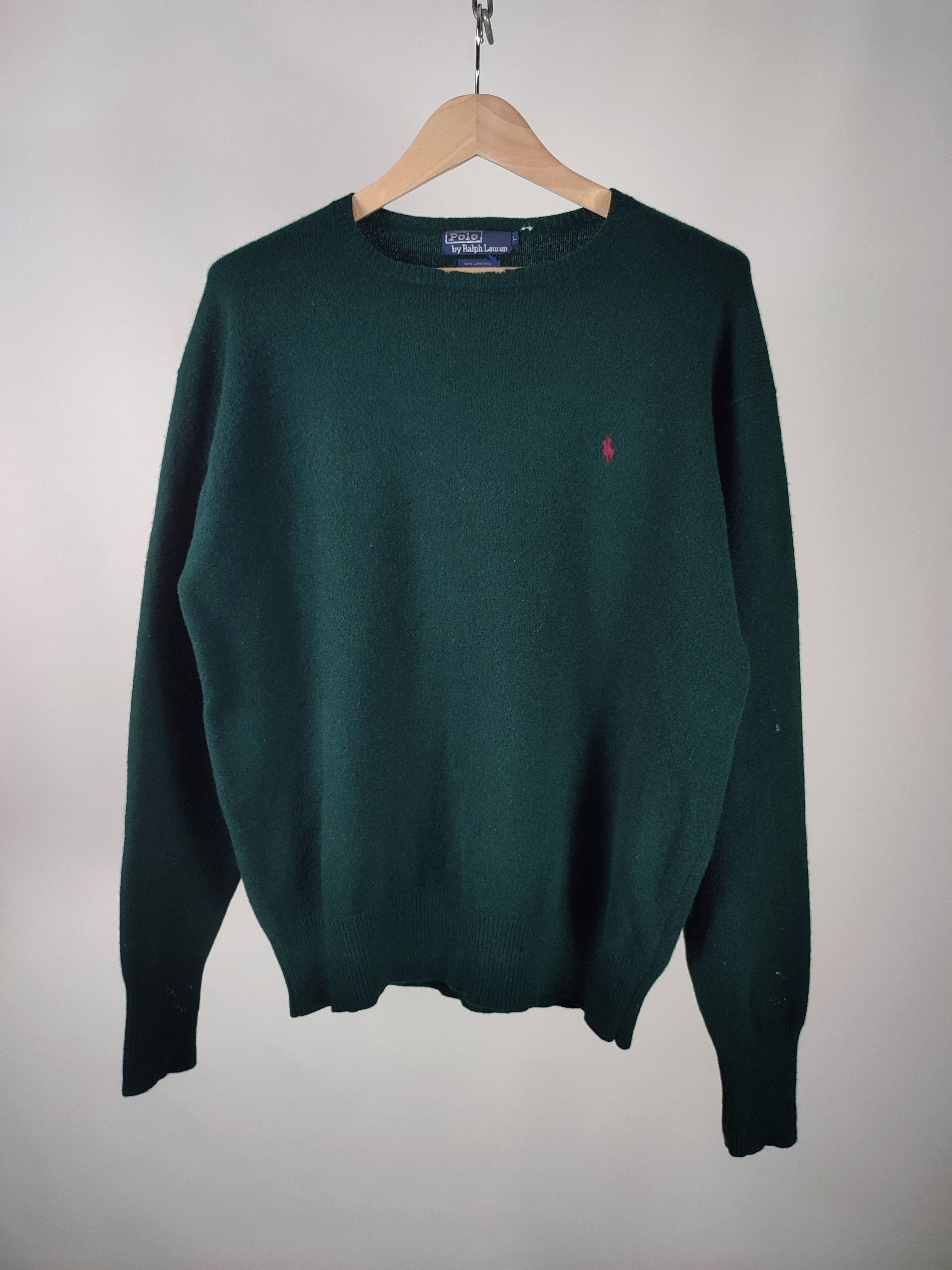 Polo Ralph Lauren Vintage Polo Ralph Lambswool Paint Soft Sweater Size US L / EU 52-54 / 3 - 10 Thumbnail