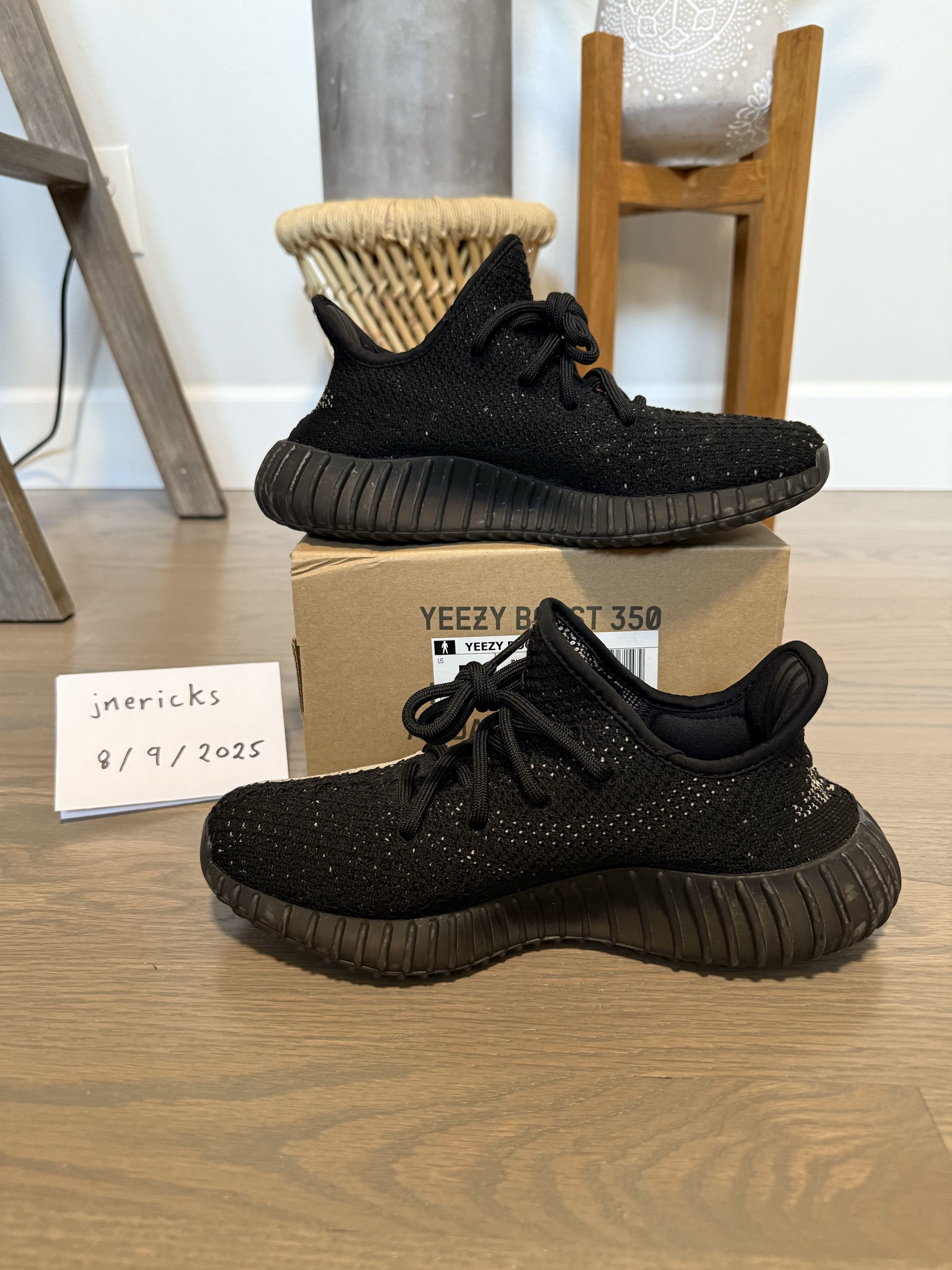 Adidas Yeezy Boost 350 V2 Core Black White Oreo Size US 5 / EU 37 - 3 Thumbnail