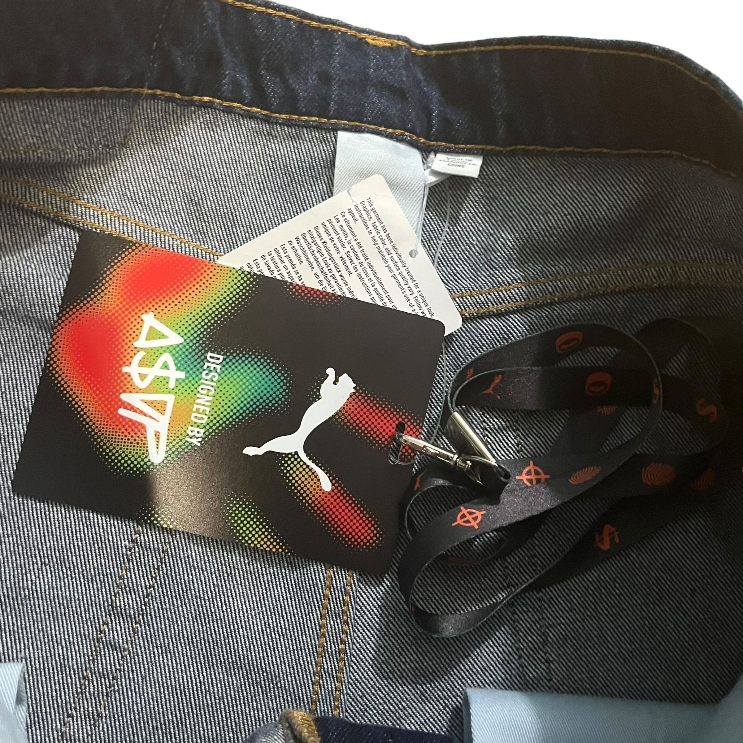 A$AP Rocky × Puma DEADSTOCK ASAP Rocky x Puma Denim Jean Shorts 32 Size US 32 / EU 48 - 2 Thumbnail