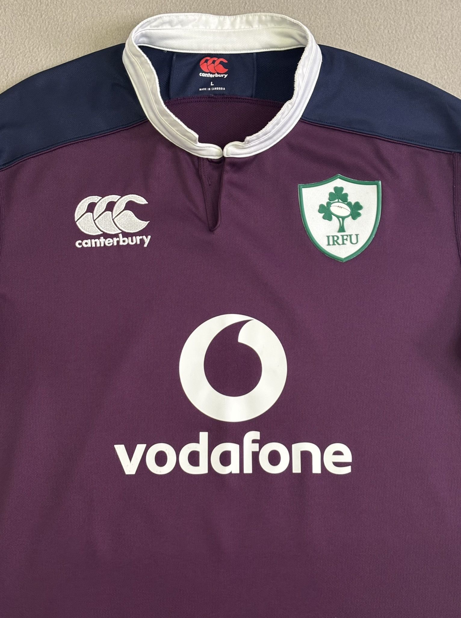 Canterbury of New Zealand Ireland Rugby 2016/2017 Canterbury Vodafone Vapodri+ Size US L / EU 52-54 / 3 - 6 Thumbnail