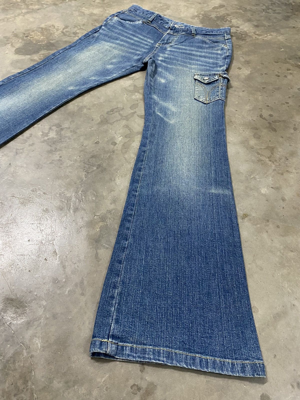 If Six Was Nine × Jean × Tornado Mart Flare Jeans Jouer Aux Pure Lady Swarovski Flared @205 Size 27" / US 4 / IT 40 - 2 Thumbnail