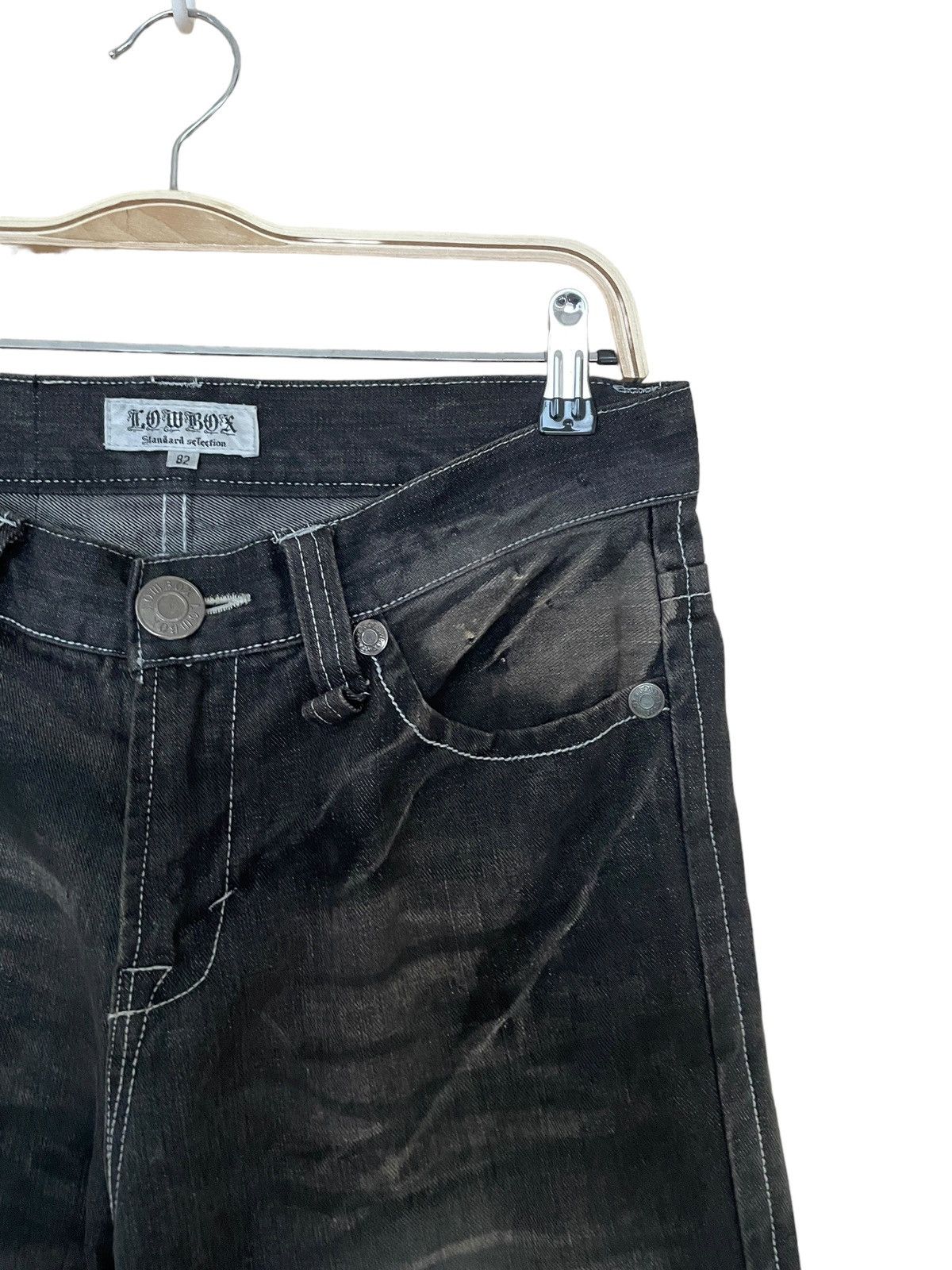 If Six Was Nine × LOWBOX × Le Grande Bleu (L.G.B.) Vintage Brand Lowbox Jeans 1990s Size US 30 / EU 46 - 6 Thumbnail