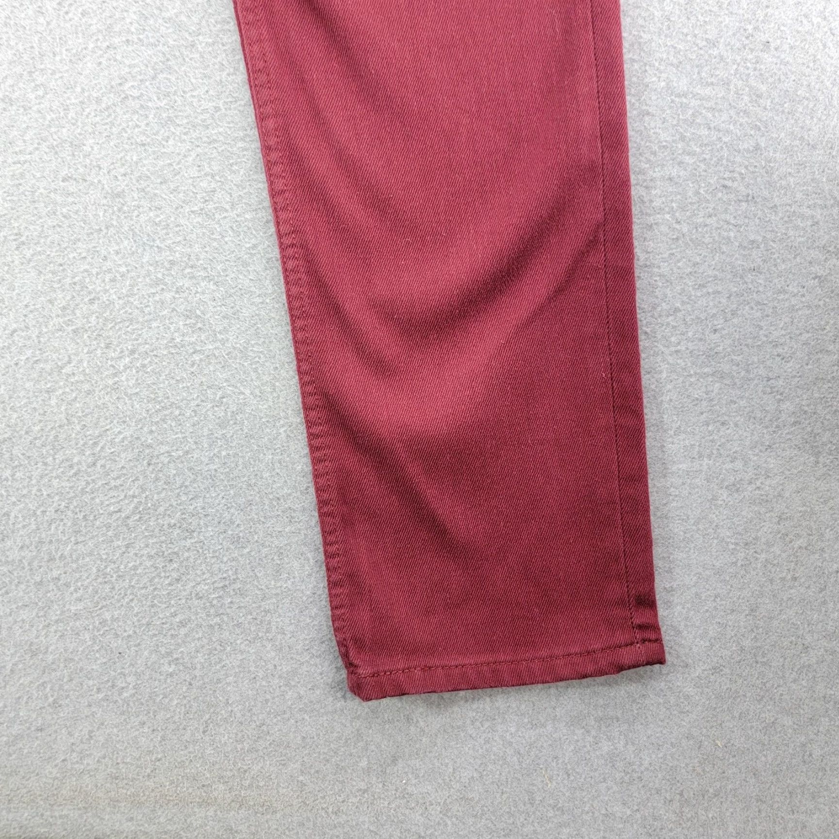 Levi's Levi's 511 Jeans Mens 34x31 Slim Fit Tapered Denim Pants Red Medium Wash Cotton Size US 34 / EU 50 - 5 Thumbnail