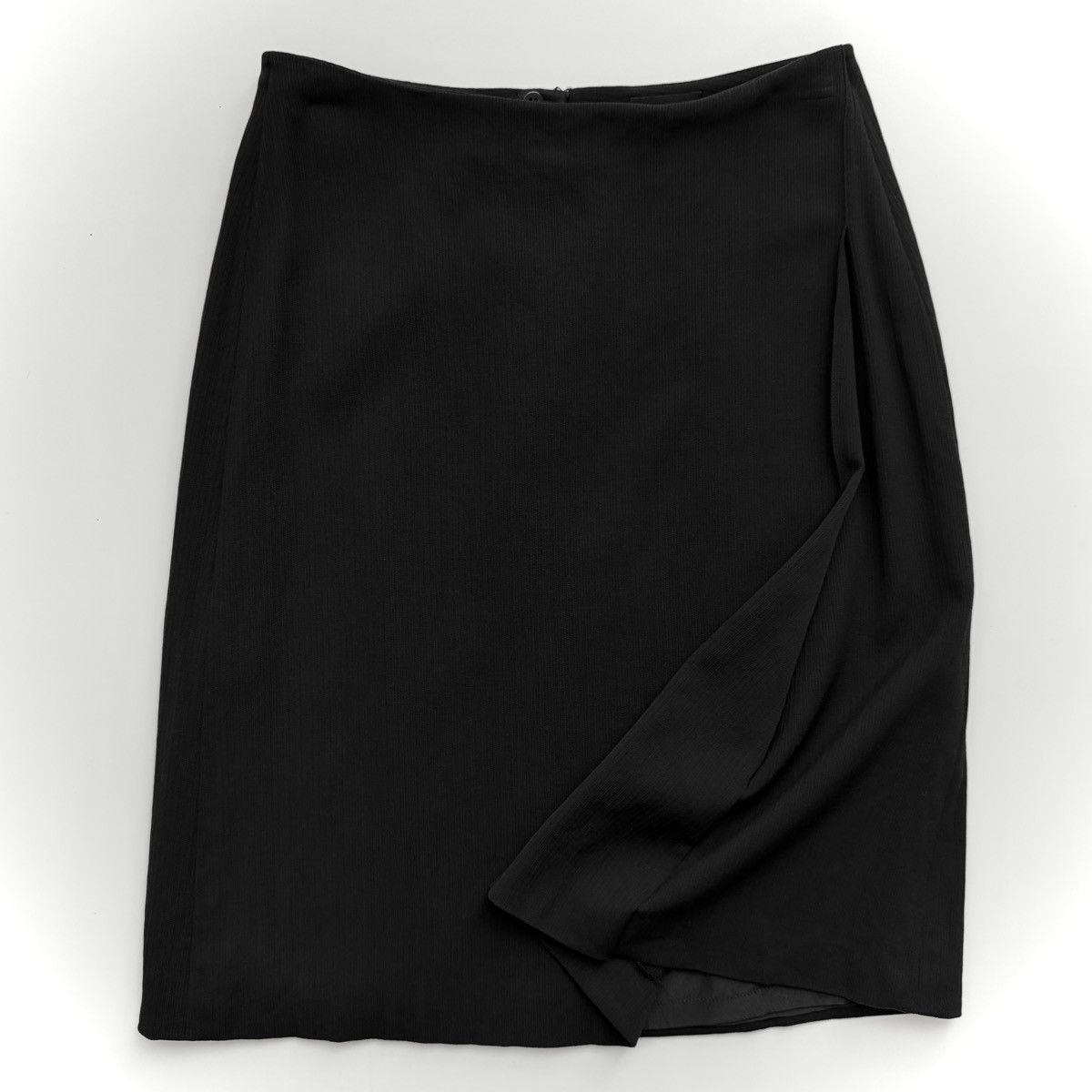 Giorgio Armani 1990s Giorgio Armani Side Fold Pencil Skirt Size 26" / US 2 / IT 38 - 1 Thumbnail