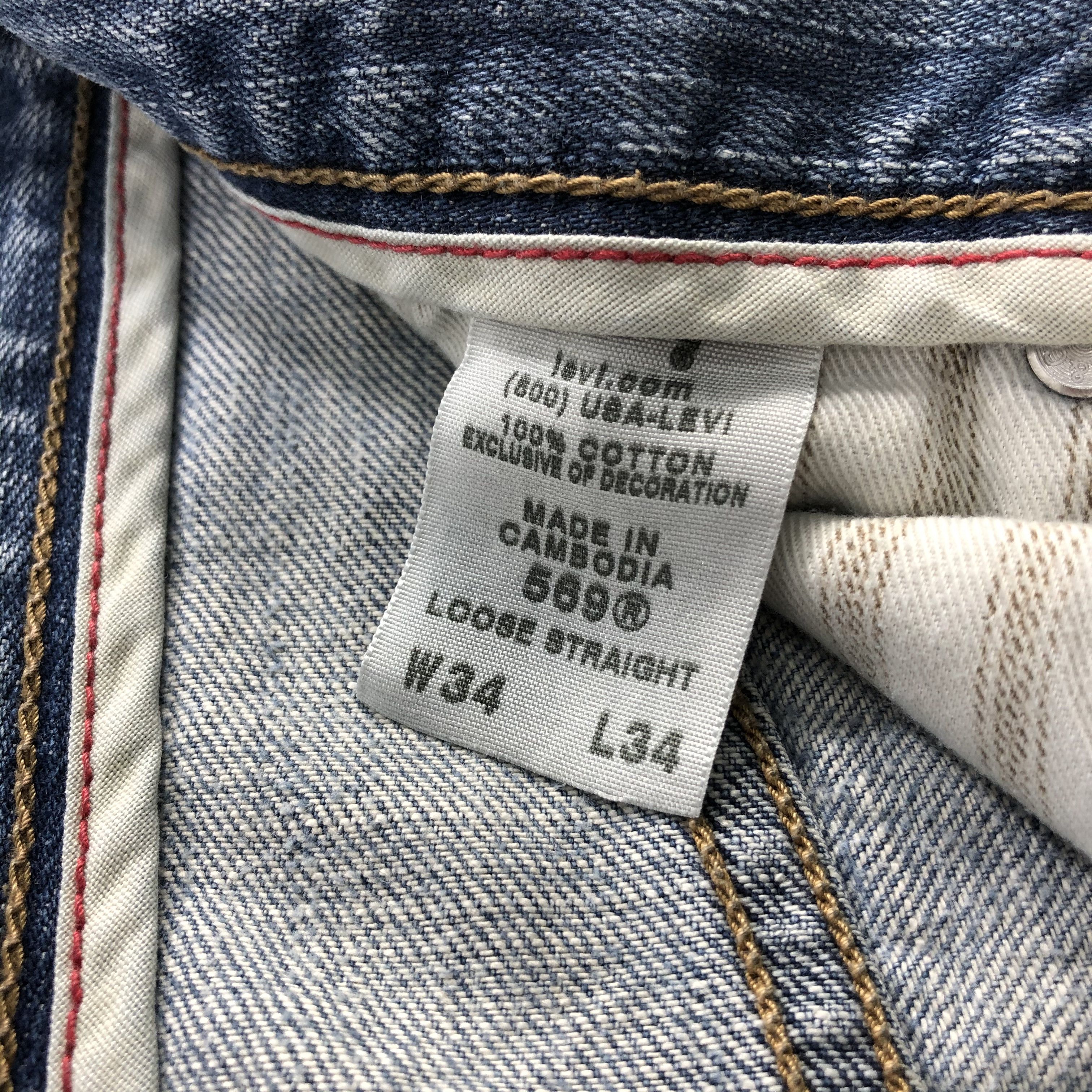 Levi's × Vintage Vintage Distress Levis 569 Jeans-JM1116 Size US 36 / EU 52 - 10 Thumbnail