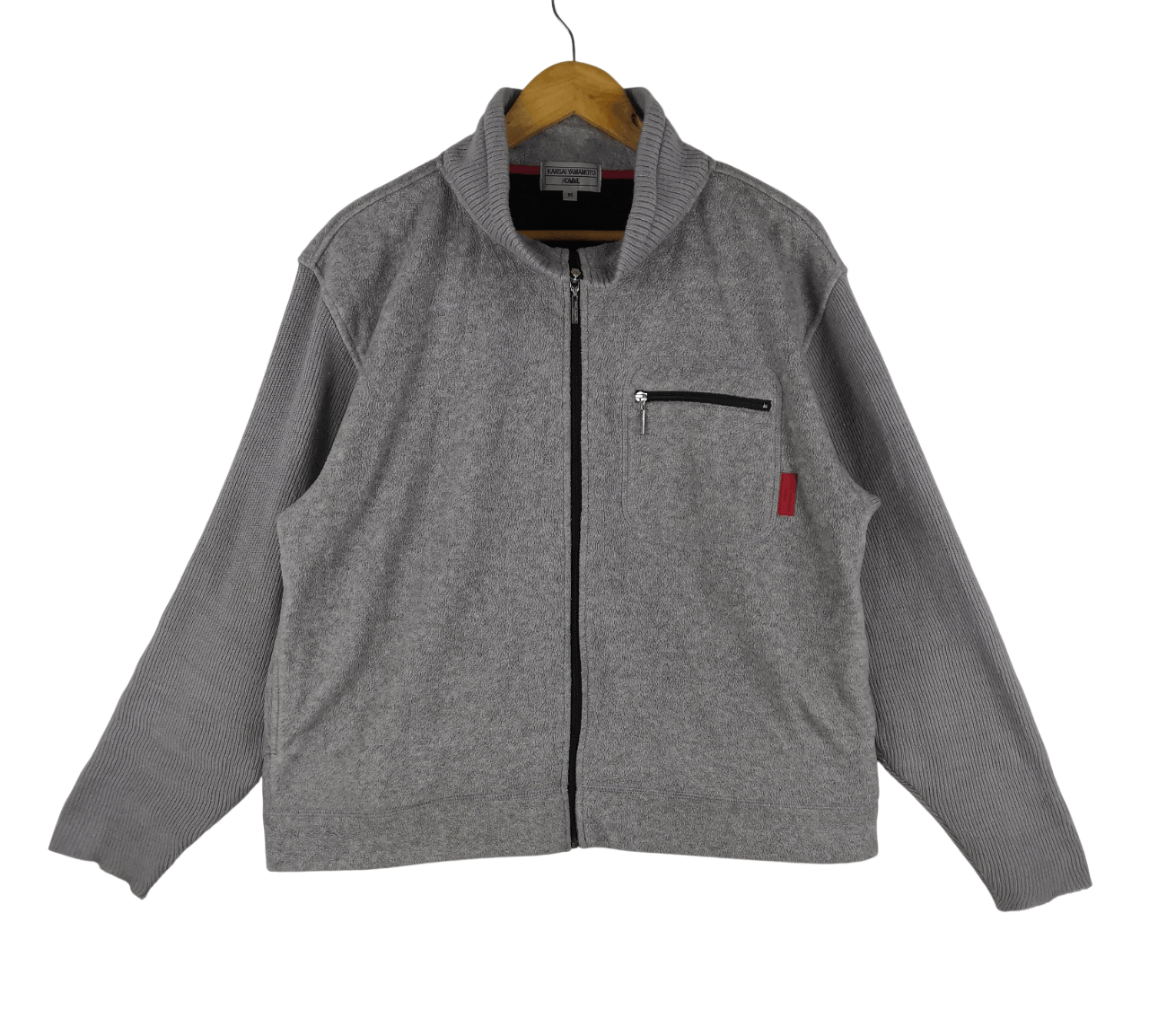 Kansai Yamamoto Vintage Kansai Yamamoto Homme Sweater Zipper Fleece Size US M / EU 48-50 / 2 - 1 Thumbnail