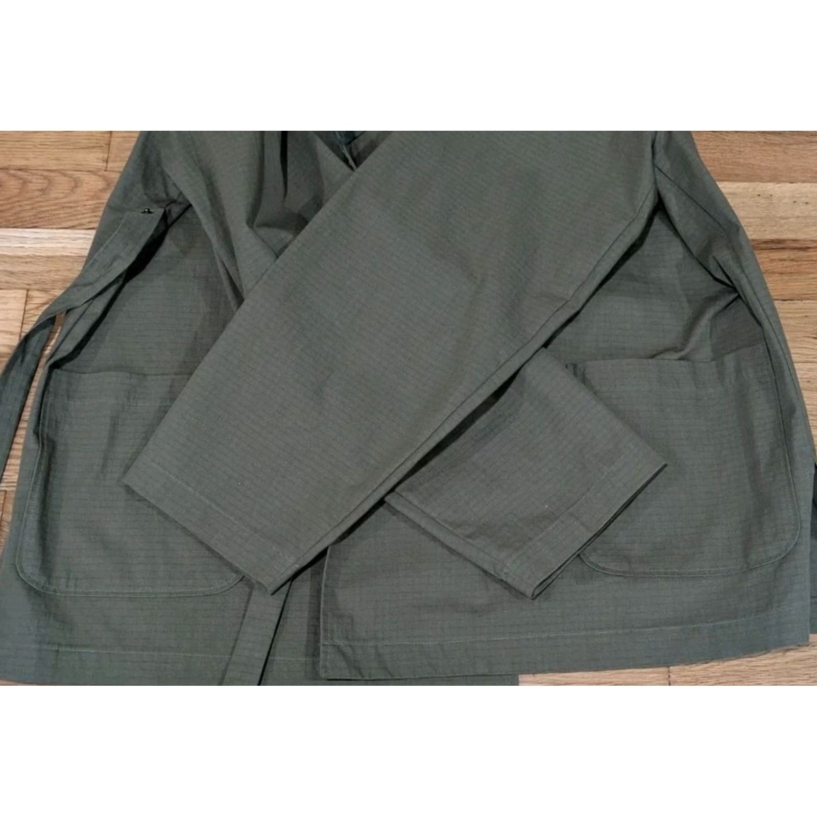 Sundae School Sundae School Jacket Kimono Shawl Cotton Green Camo Button Tie XL Women Size XL / US 12-14 / IT 48-50 - 4 Thumbnail