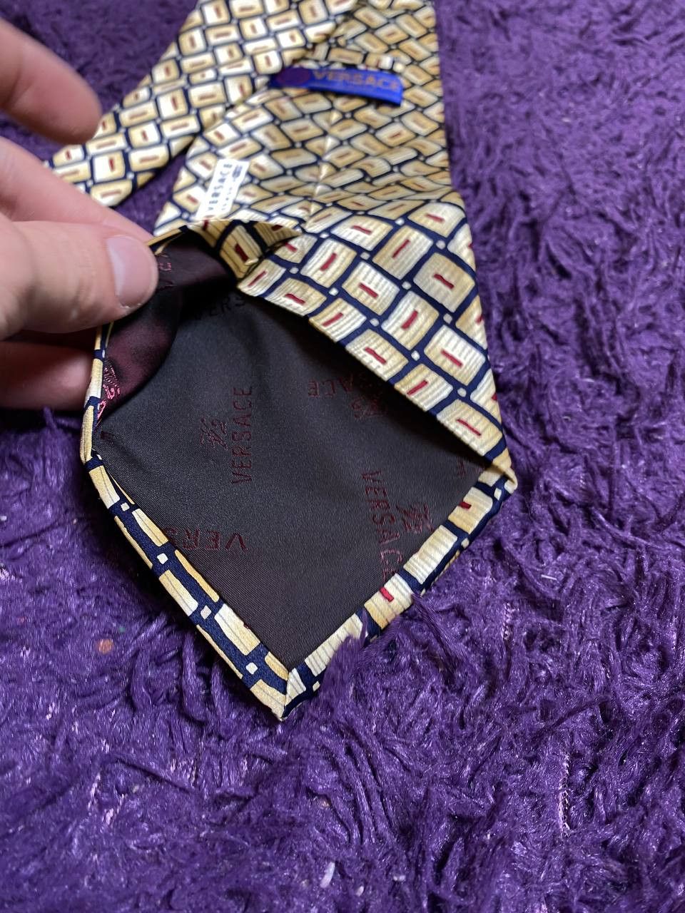 Versace Versace Vintage Versace Silk Tie Size ONE SIZE - 9 Thumbnail