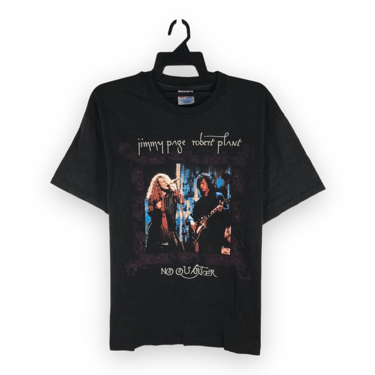 Band Tees × Vintage Vintage Jimmy Page Robert Plant page and plant Led Zeppelin Size US L / EU 52-54 / 3 - 1 Thumbnail