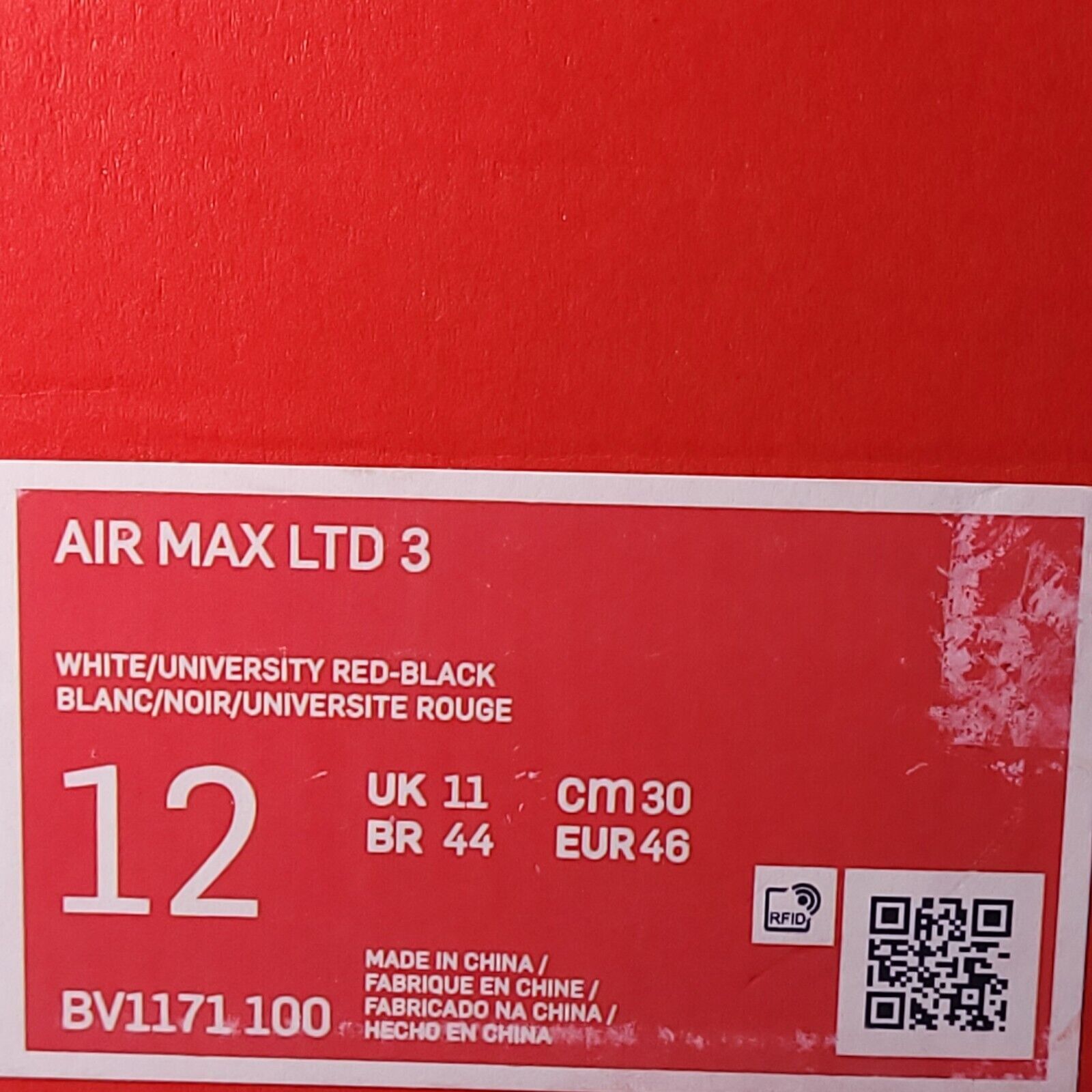 Nike Nike Air Max LTD 3 Shoe Mens Size 12 BV1171-100 White Black Size US 12 / EU 45 - 9 Thumbnail