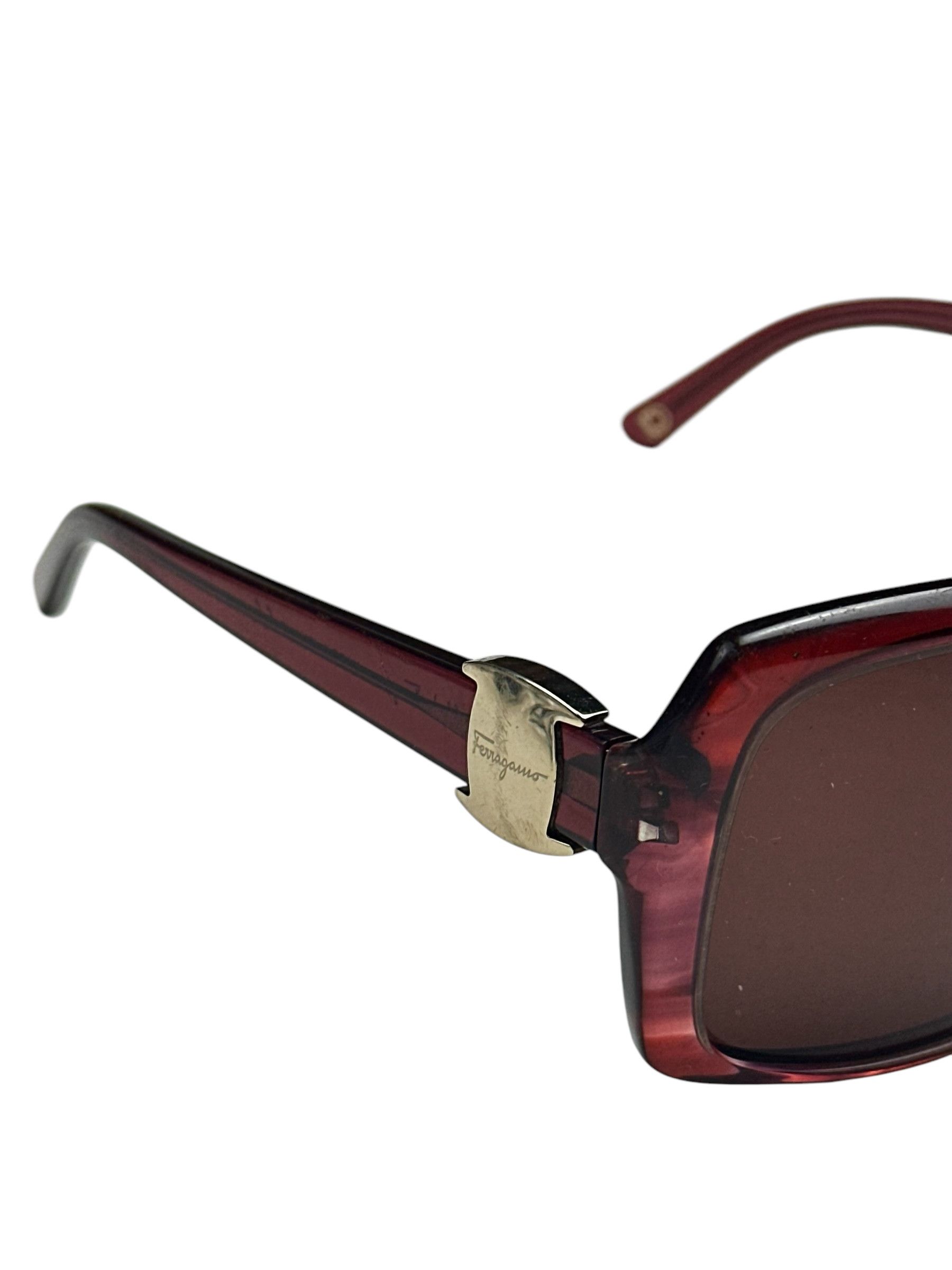 Salvatore Ferragamo Ferragamo Round Square Sunglasses Size ONE SIZE - 4 Thumbnail
