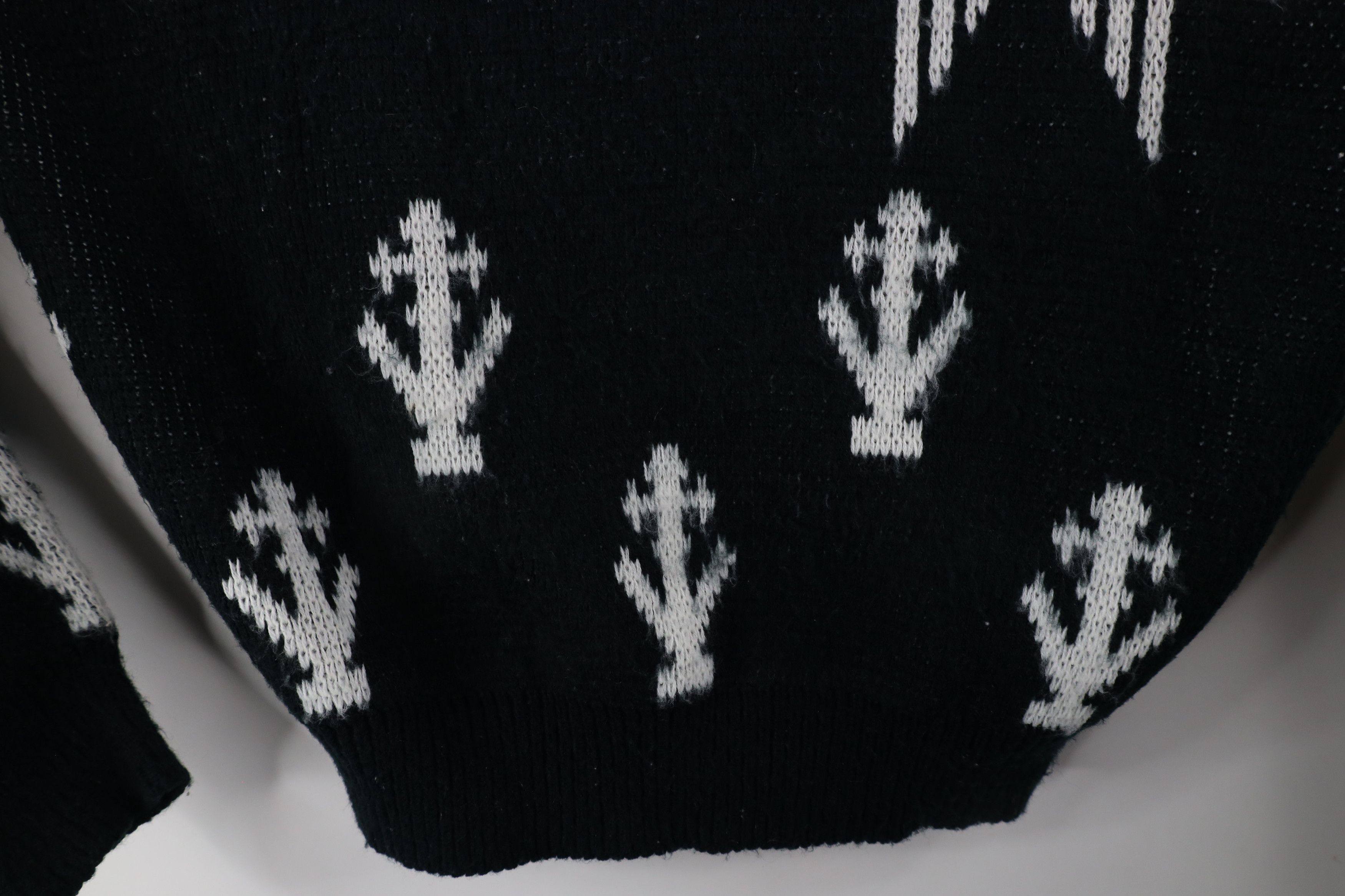 Vintage Vintage 90s Streetwear Snowflake Tree Knit Crewneck Sweater Size US L / EU 52-54 / 3 - 5 Thumbnail