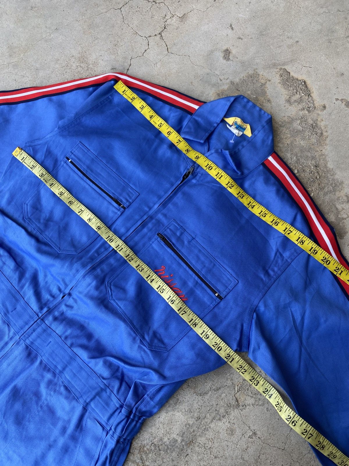 Other Vintage Nissan Mechanic Coveralls – Blue Workwear Jumpsuit Size US 35 - 11 Thumbnail