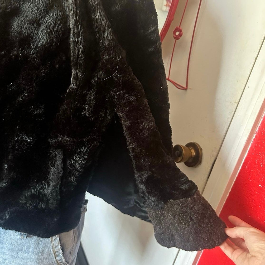 Other regina glenara by glenoit black fur coat cloak jacket Size M / US 6-8 / IT 42-44 - 3 Thumbnail