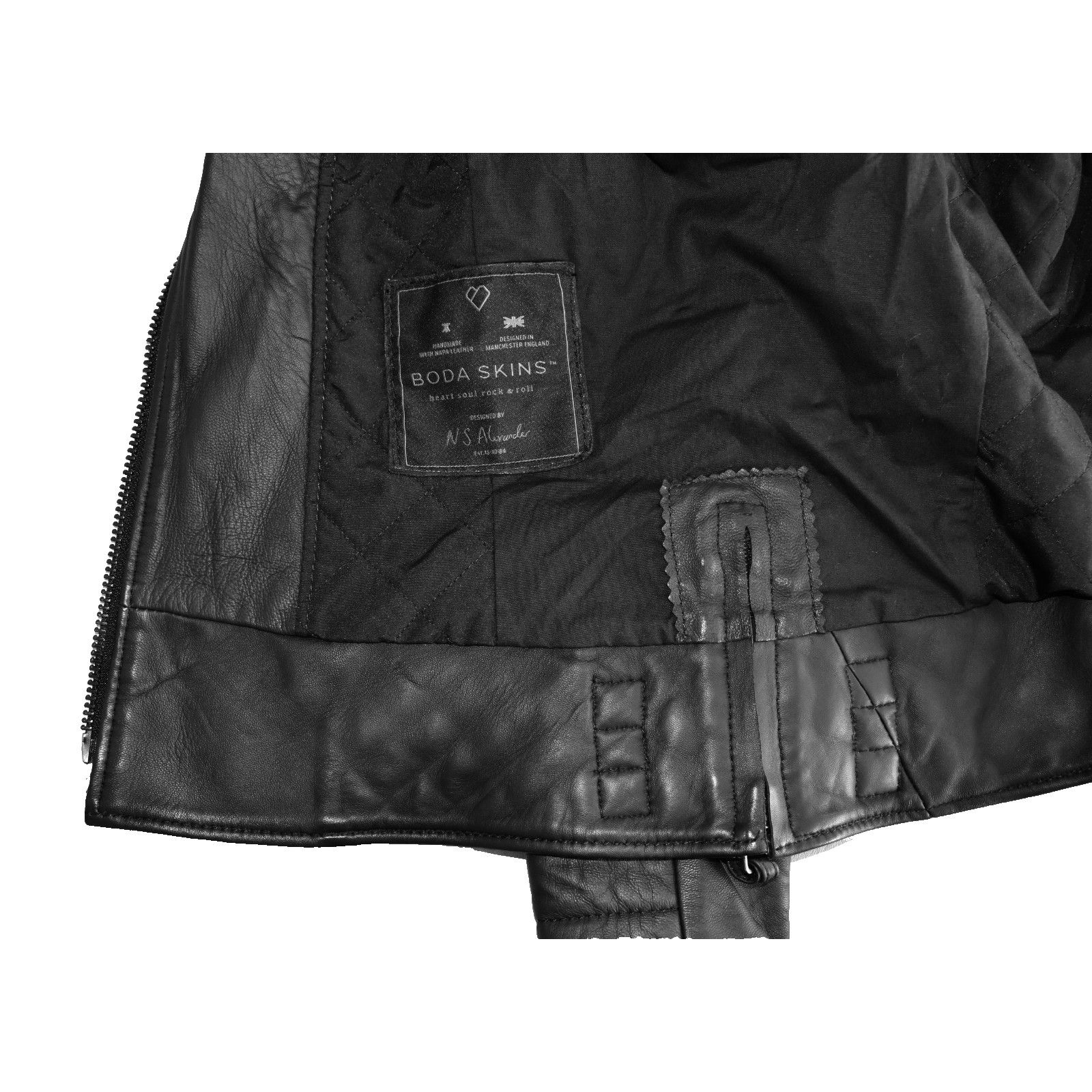 Boda Skins BODA SKINS Kay Michaels Sheep Leather Biker Jacket Size 2 Size XS / US 0-2 / IT 36-38 - 8 Thumbnail