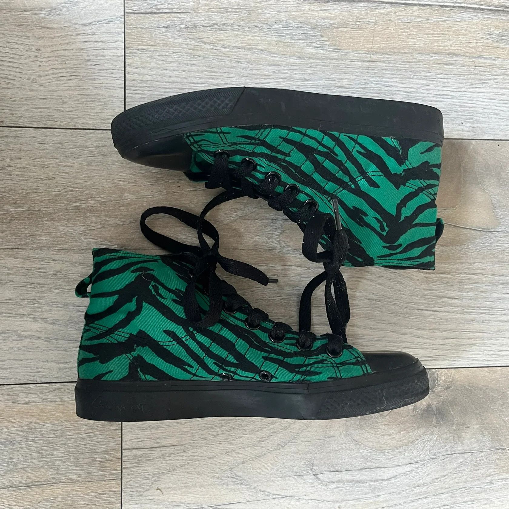 Adidas × Jeremy Scott Jeremy Scott x adidas 2014 Nizza Hi “Forest Green” Sneakers Size US 6 / IT 36 - 4 Thumbnail