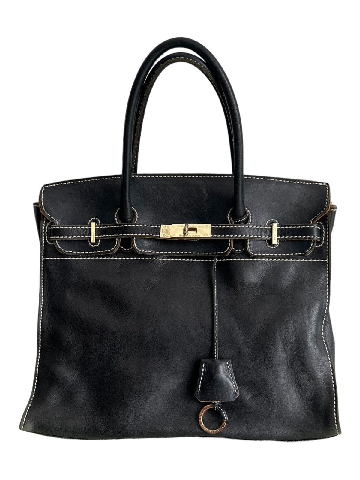 Good Design Shop Comme des Garcons Birkin Bag D'Or Accessories De Mademoiselle Leather Black Size ONE SIZE - 2 Thumbnail