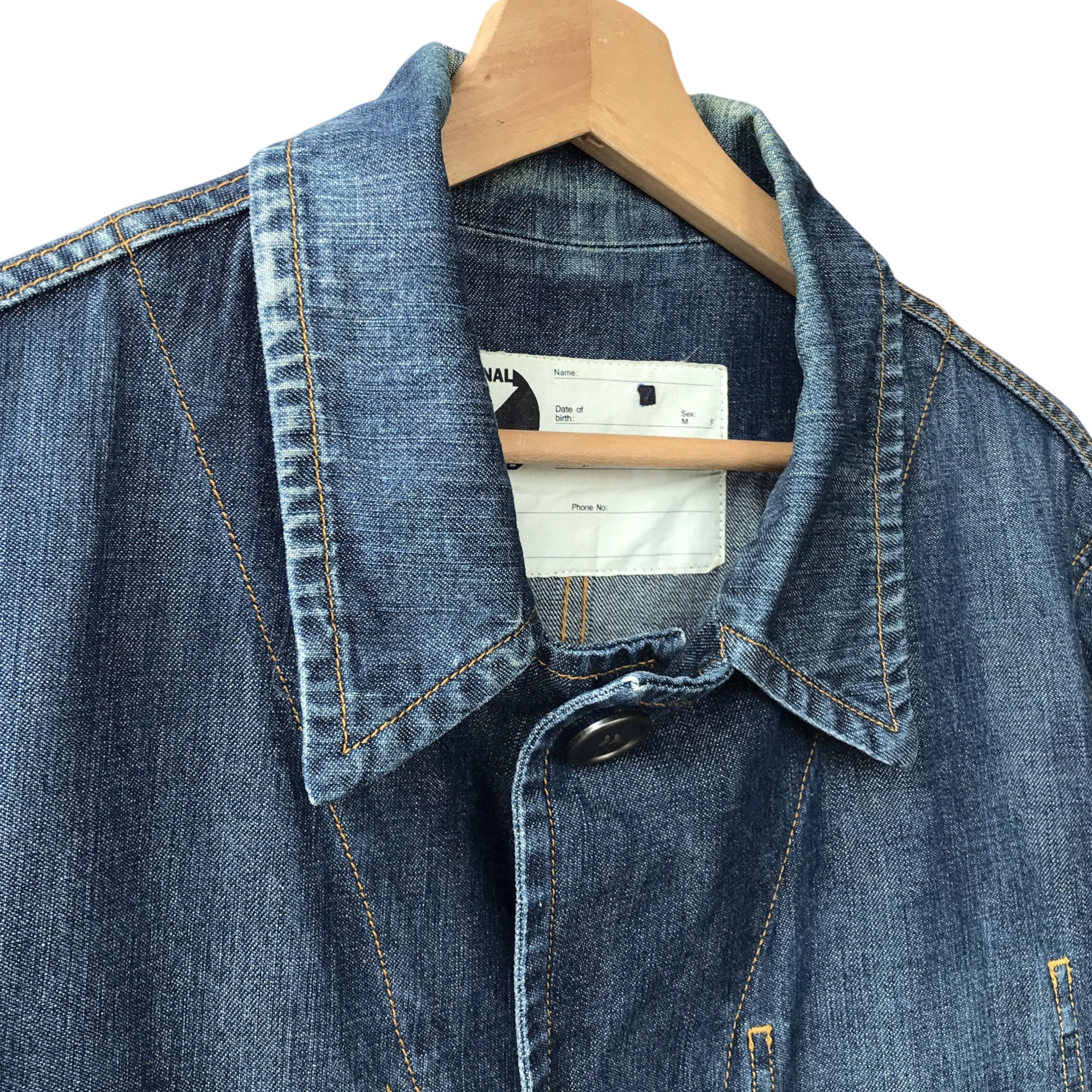 Final Home × Issey Miyake × Japanese Brand Final Home Japan Kosuke Tsumura Denim Survival Jacket Size US L / EU 52-54 / 3 - 6 Thumbnail
